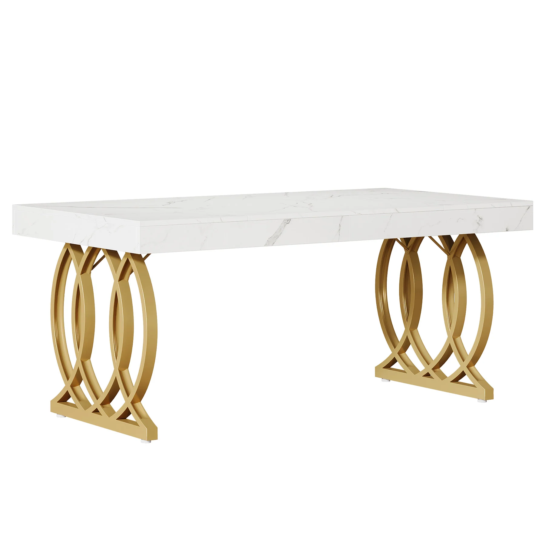 63" Executive Desk, Modern Office Computer Desk with Luxury Design - Image 11