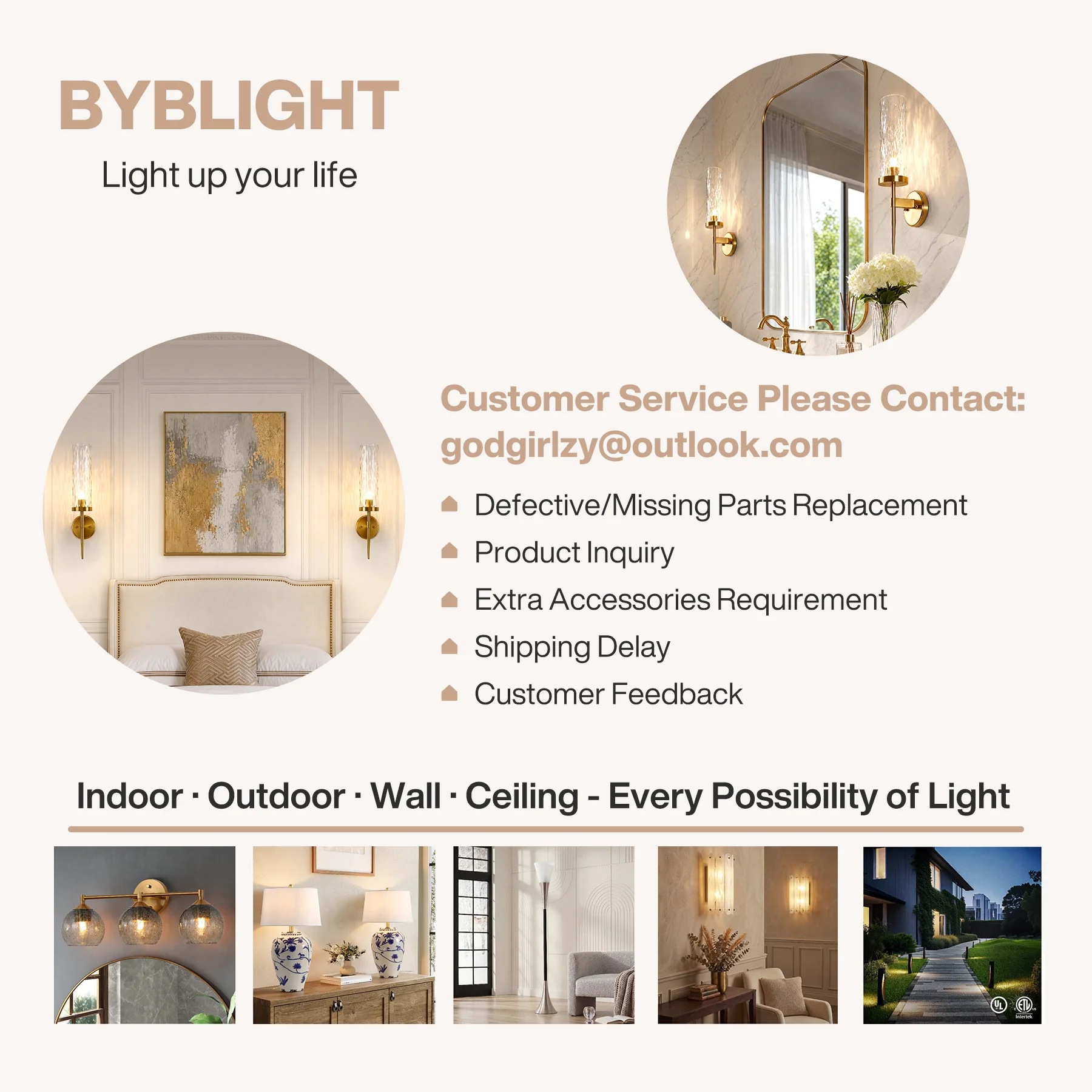 21.85" Modern Wall Sconces Set of 2, Bathroom Vanity Light Fixtures with Water Ripple Glass Shade - Image 11
