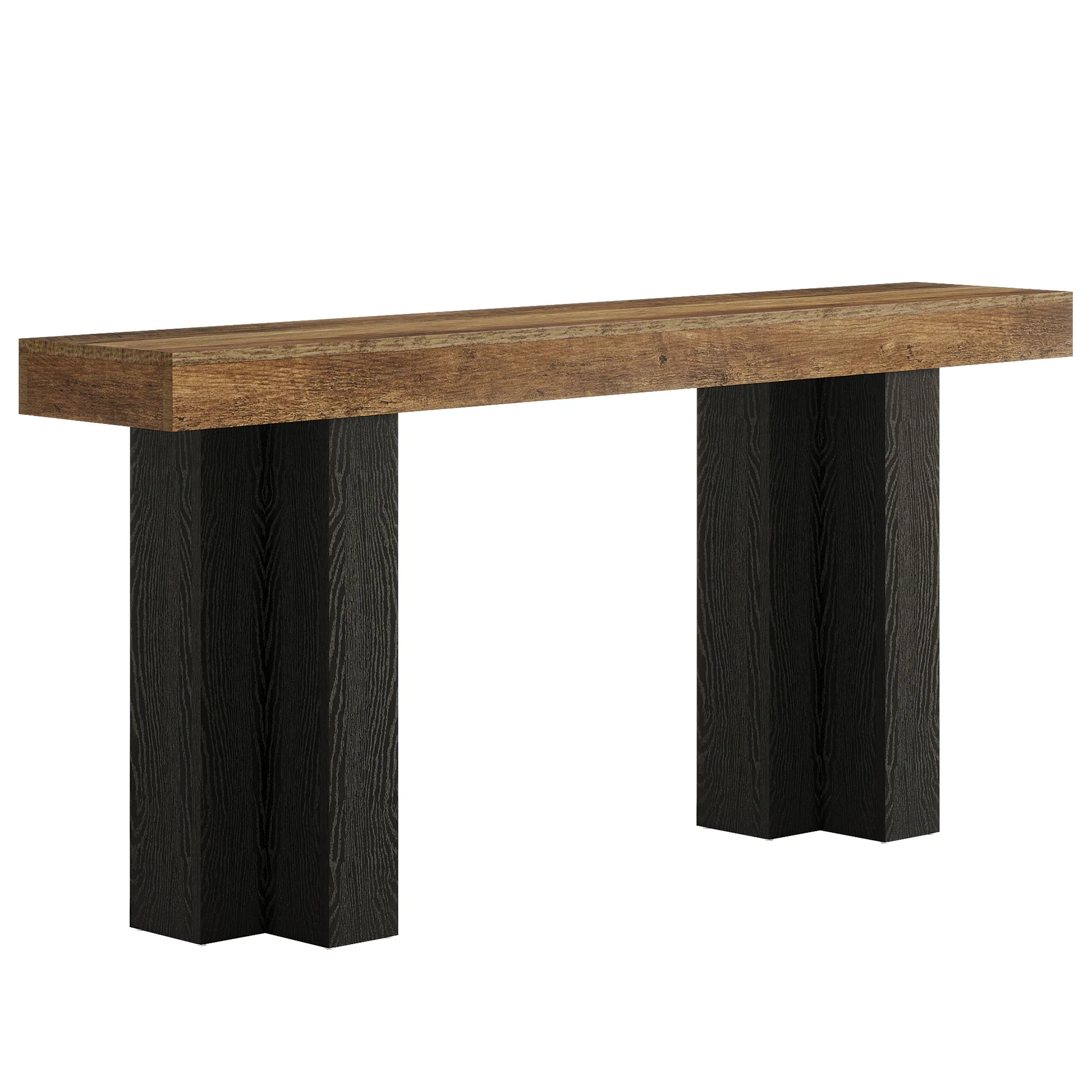 63" Console Table, Narrow Sofa Console Entryway Table with Sturdy Legs - Image 9