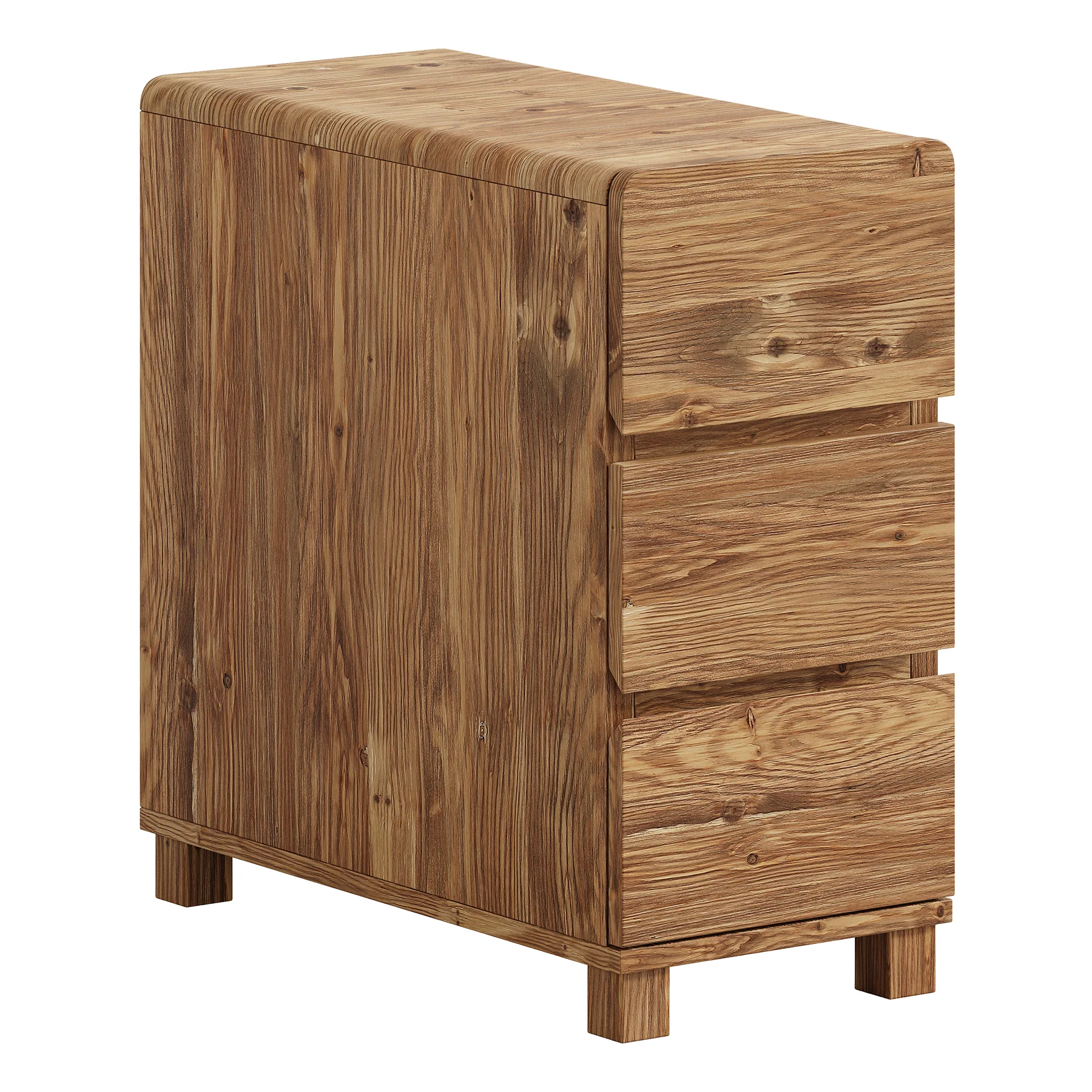 Tribesigns 3-Drawer Nightstand, Solid Wood Bedside Table for Bedroom - Image 7