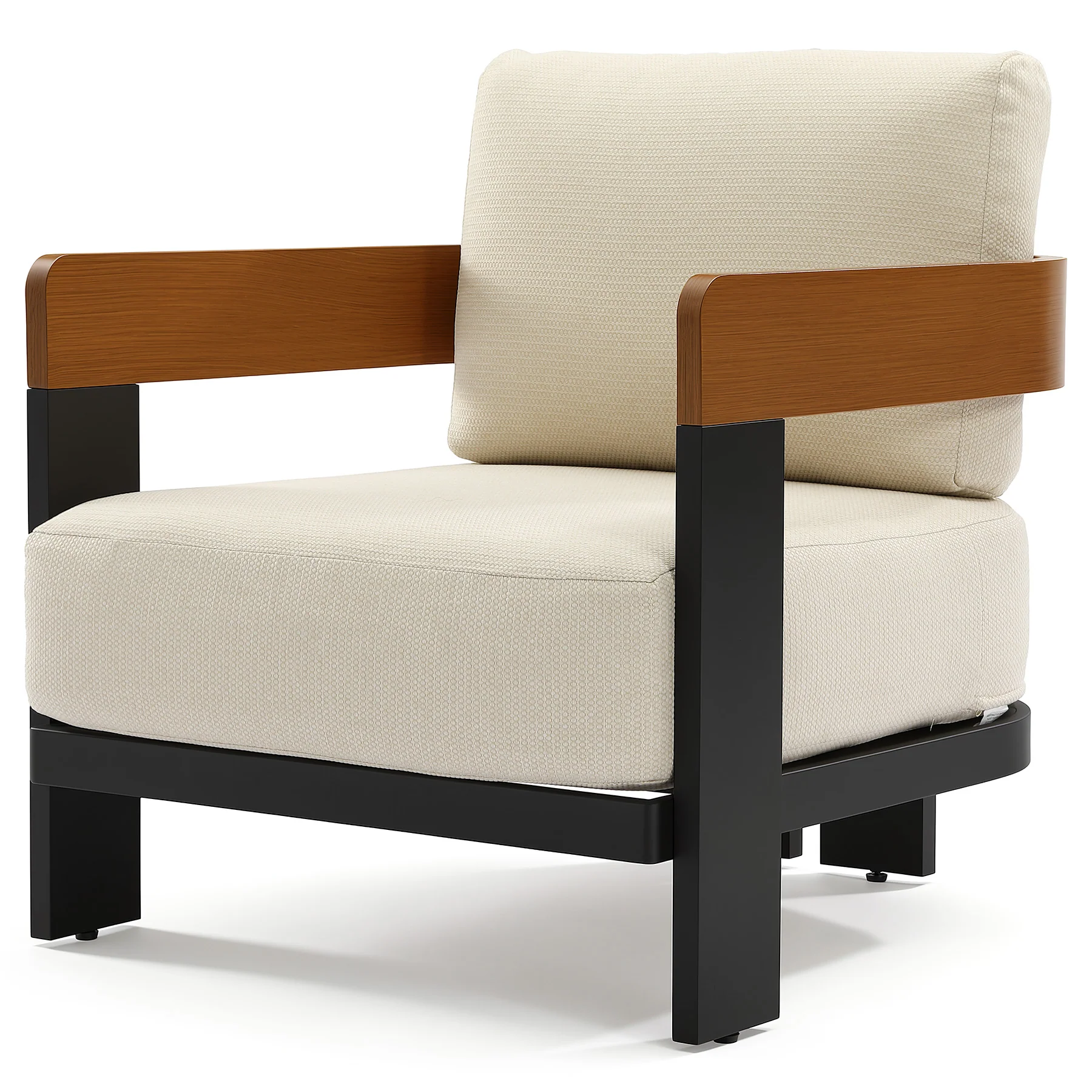 Outdoor Lounge Chair, Patio Armchair Club Chair With Cushions & Aluminum Frame - Image 14