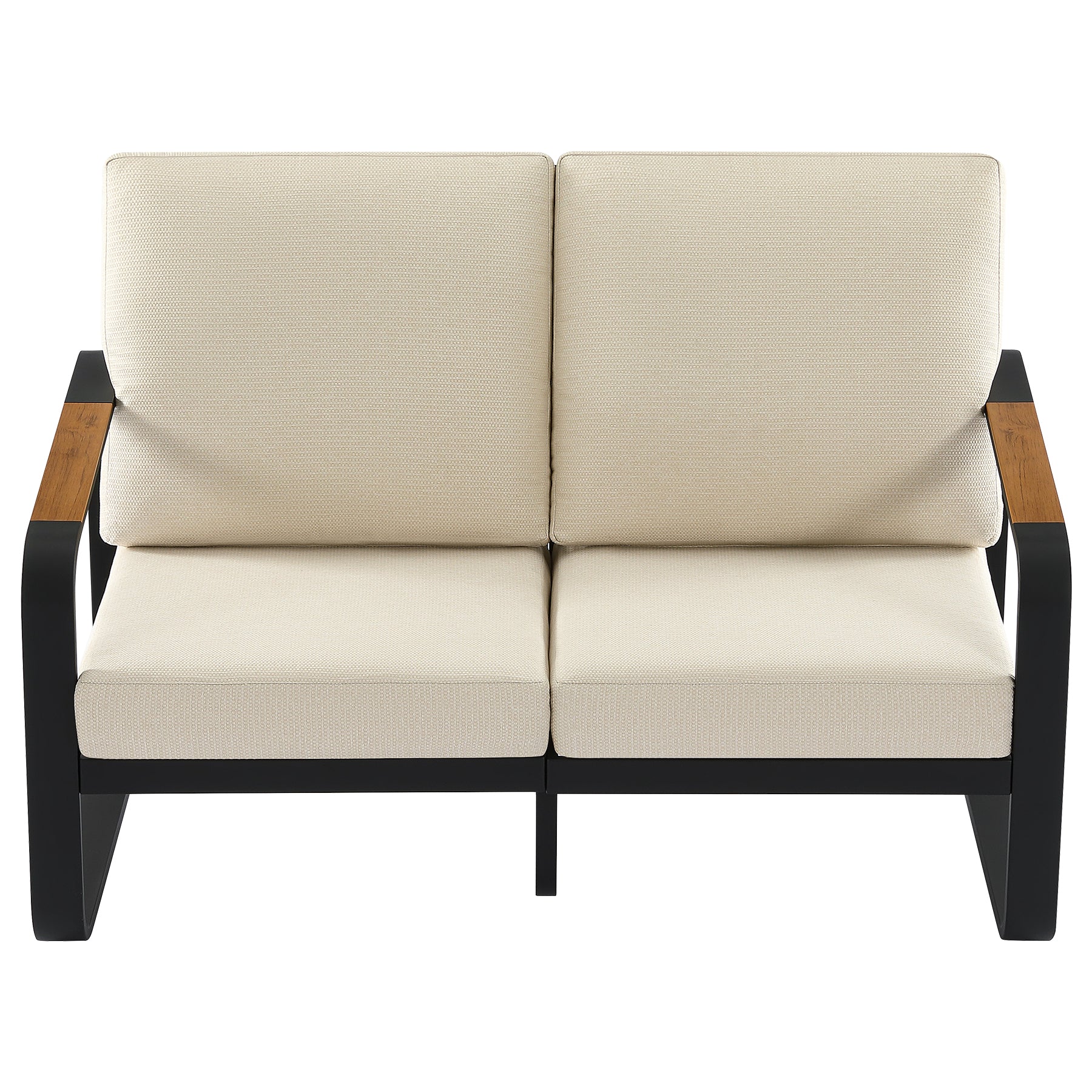 54.3" Wide Loveseat Sofa, Outdoor Patio Sofa With Removable Cushions - Image 14
