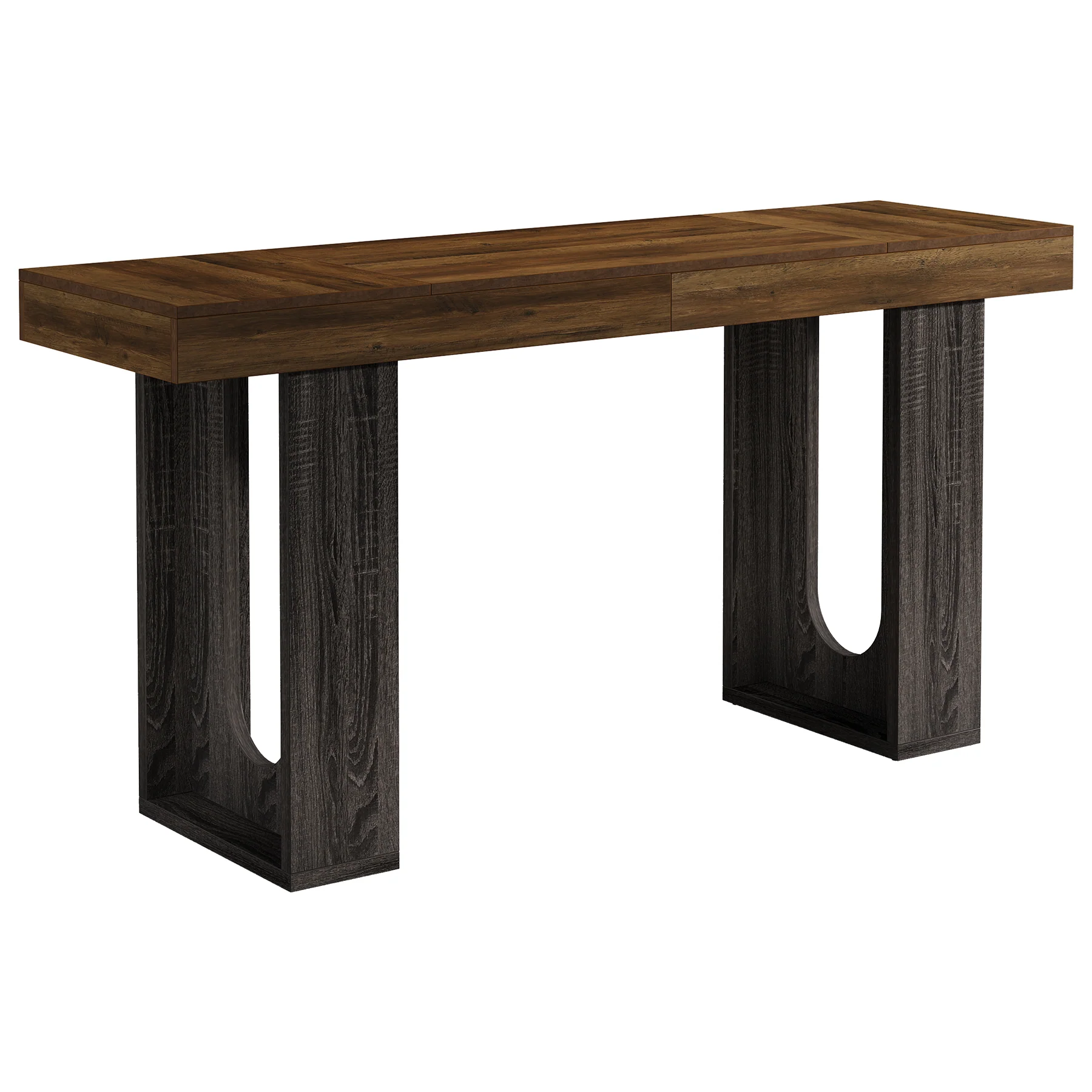 70.9" Long Bar Table, Rectangular Counter Height Pub Table Home Coffee Bar Unit - Image 12