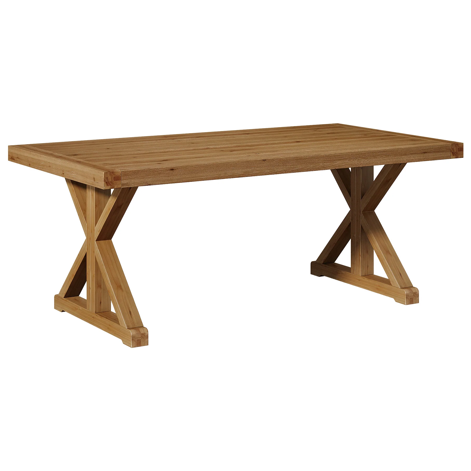 63" Solid Wood Dining Table, Rectangular Kitchen Table for 4-6 - Image 11