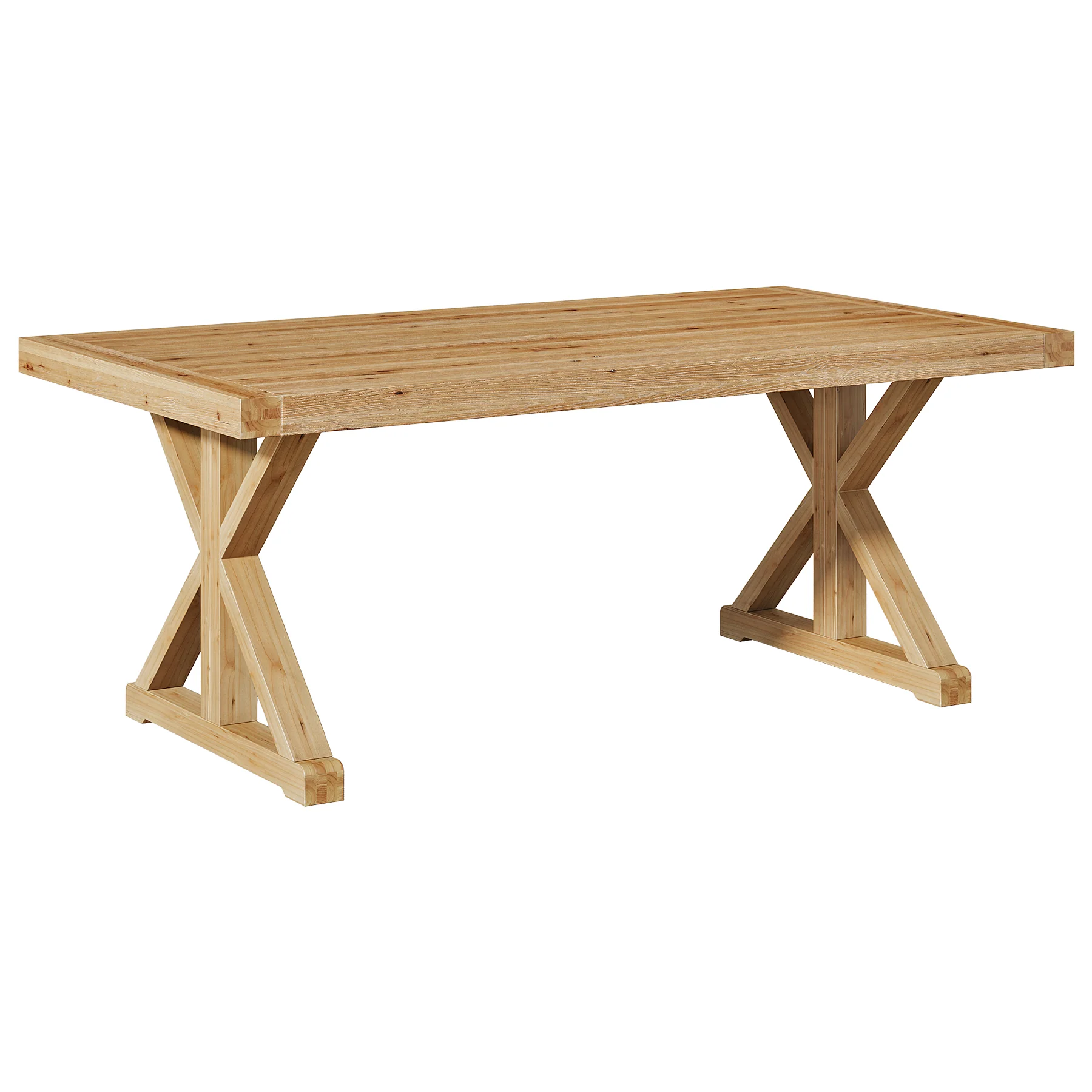 63" Solid Wood Dining Table, Rectangular Kitchen Table for 4-6 - Image 12