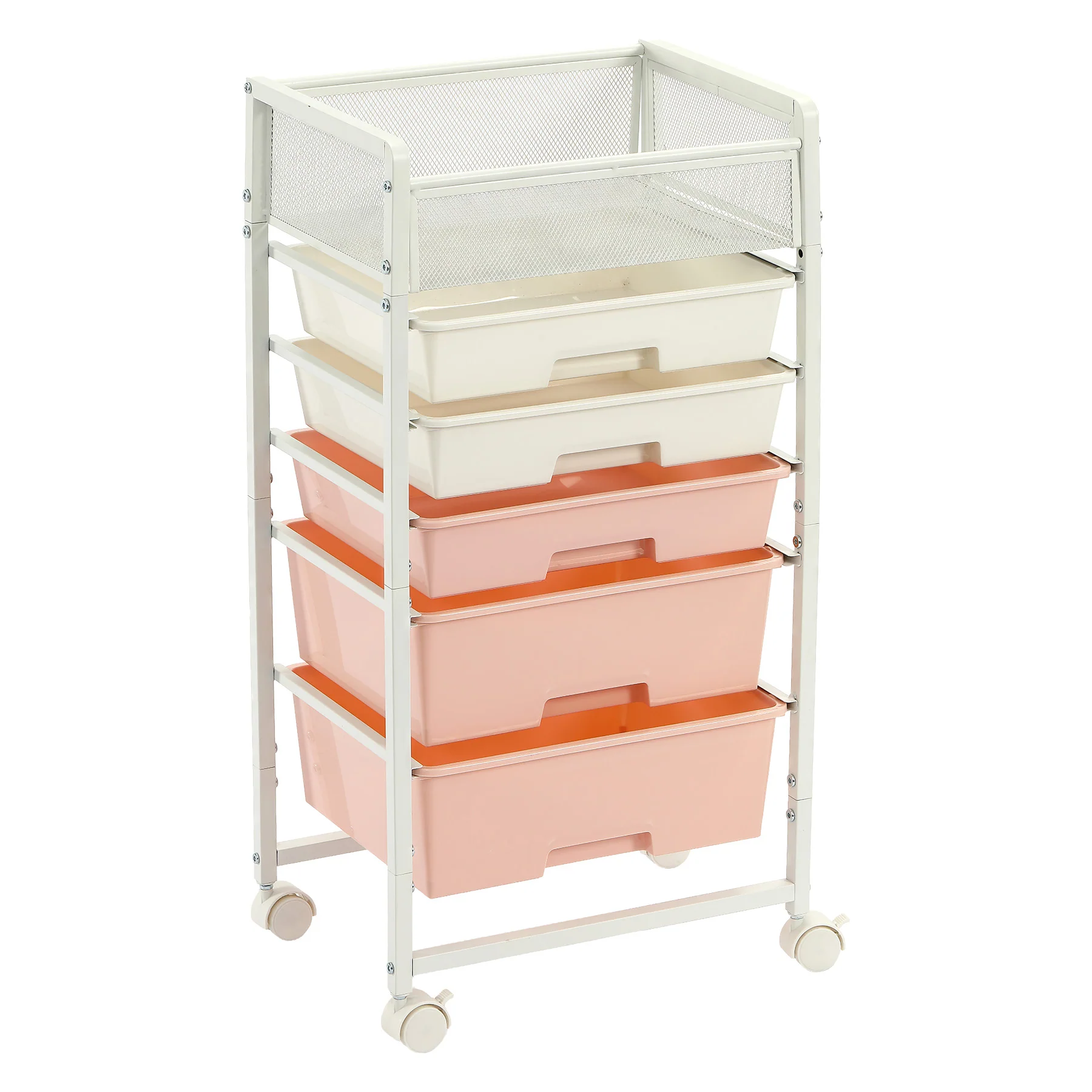 Rolling Craft Cart with Drawers, Rolling Utility Cart Art Craft Organizers and Storage with Lockable Wheels - Image 17