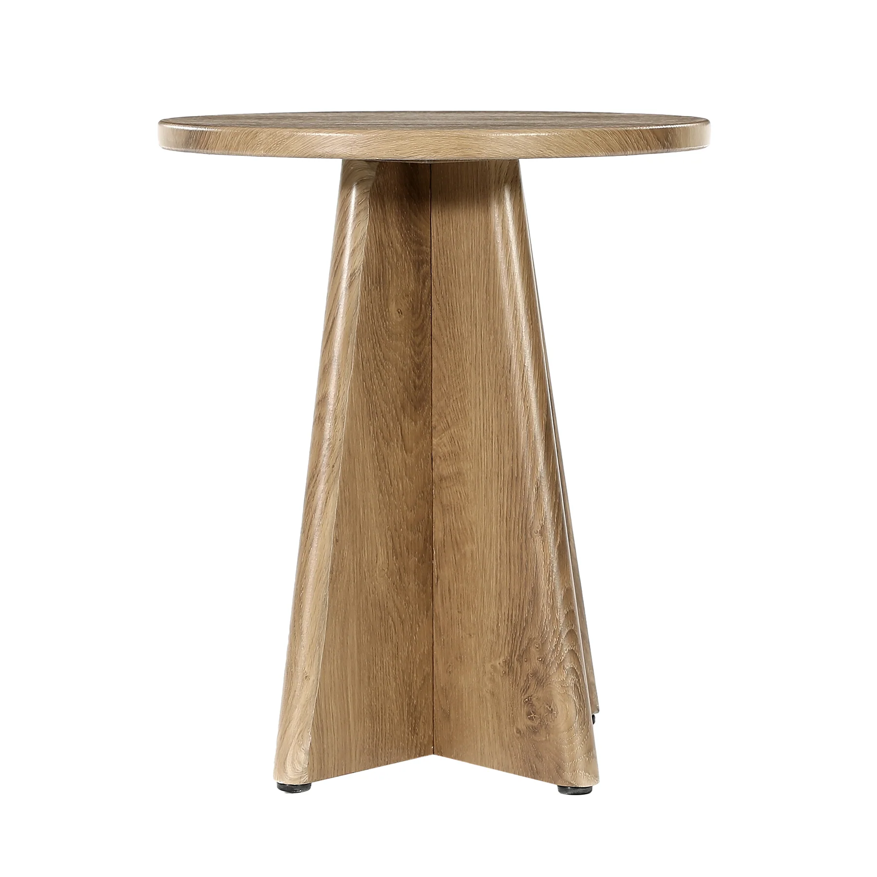 Tribesigns 19.7" Round End Table, Wooden Side Table for Living Room - Image 14