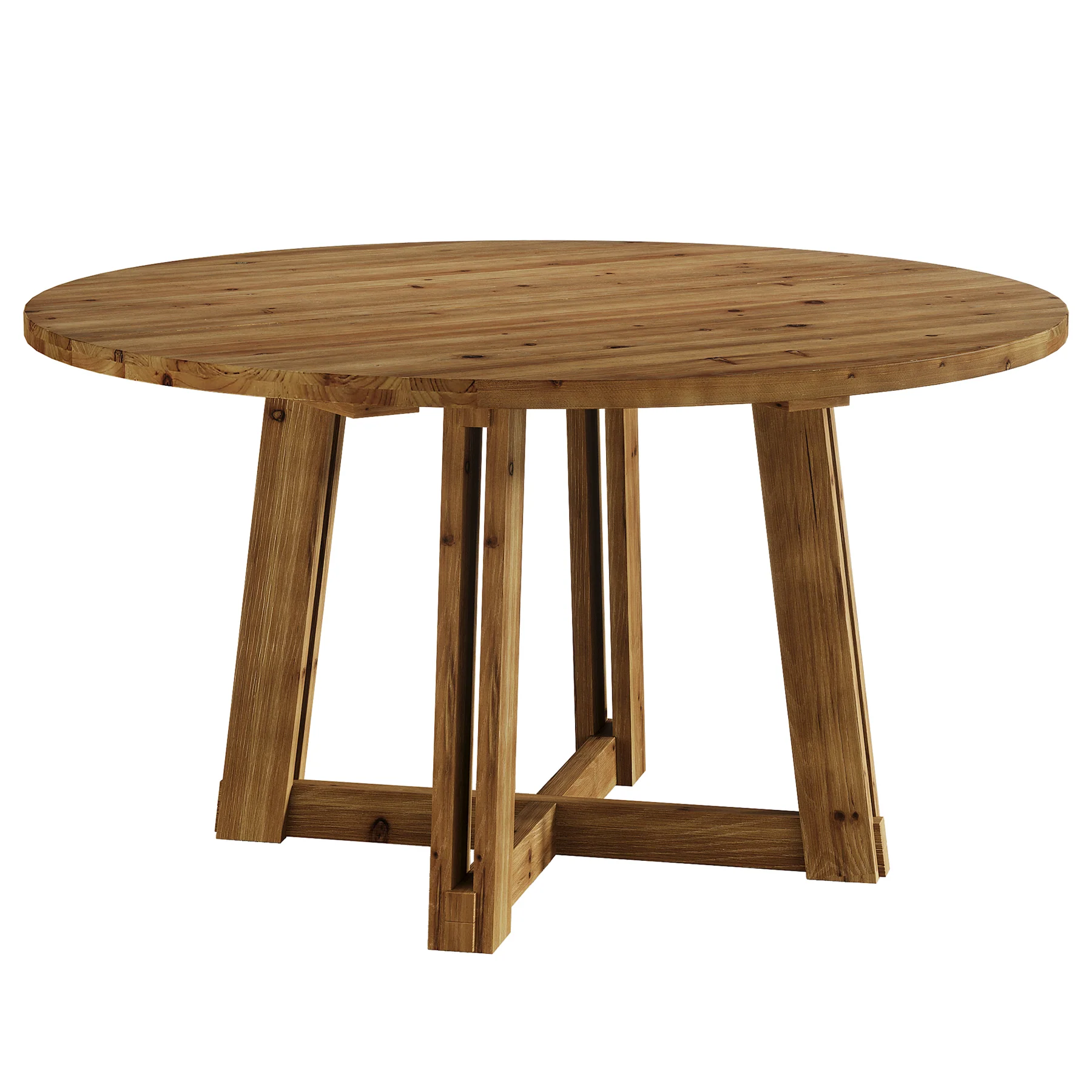 47" Wood Conference Table, Round Meeting Table with Thickened Tabletop - Image 8
