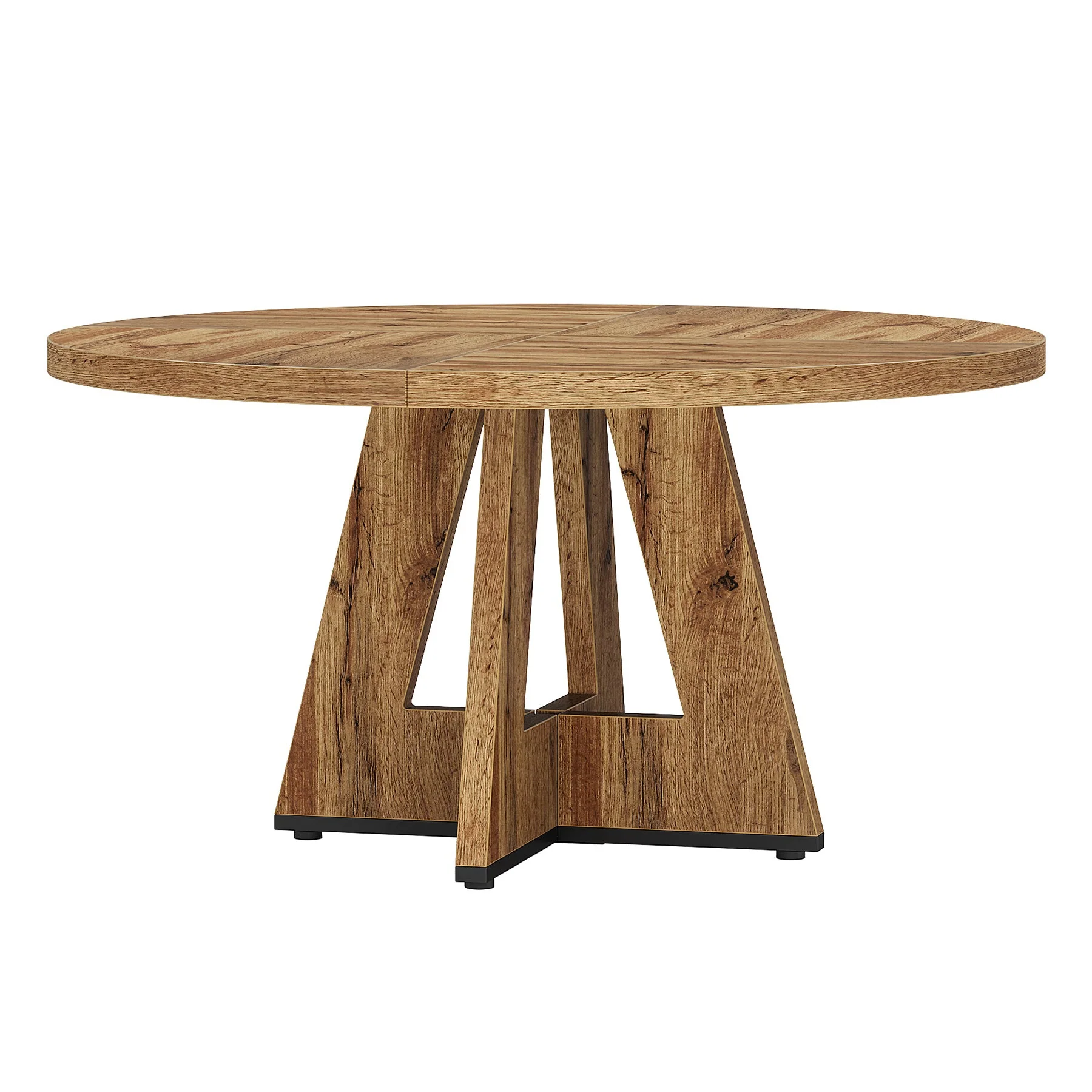 47" Round Dining Table for 4-6, Farmhouse Kitchen Table Table for Dining Room - Image 11