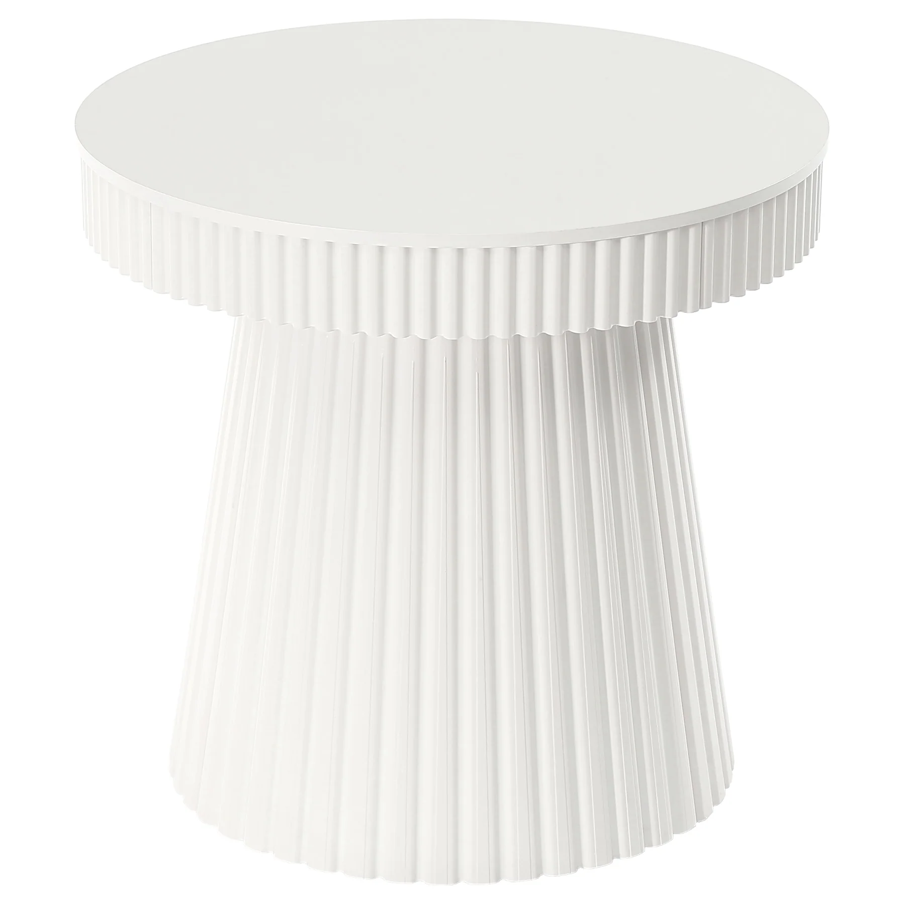 31.5" Modern Dining Table, Small Round Kitchen Table with Fluted Pedestal Base - Image 9