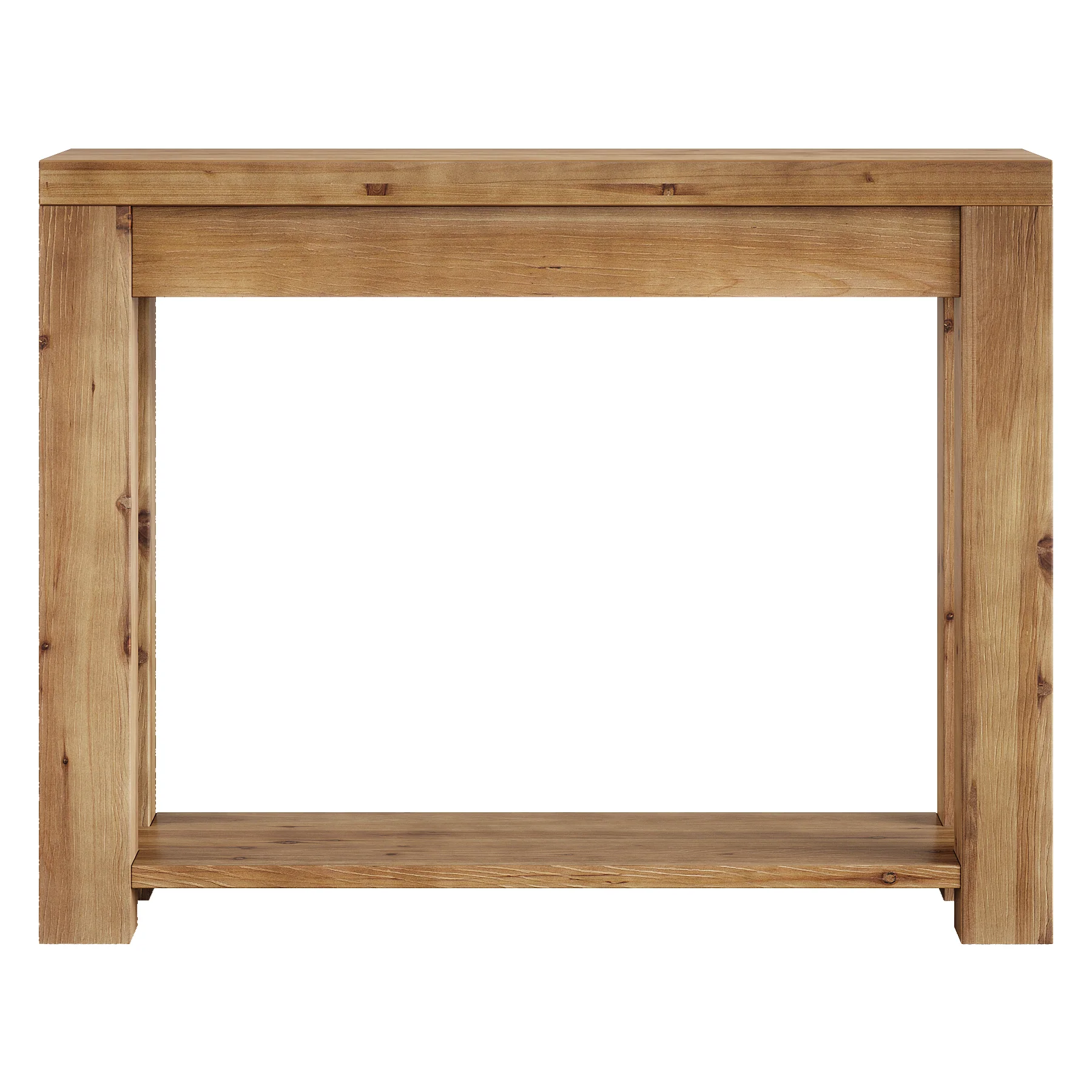 Solid Wood 43.31" Farmhouse Console Table, Narrow Entryway Sofa Table for Living Room, Hallway - Image 9