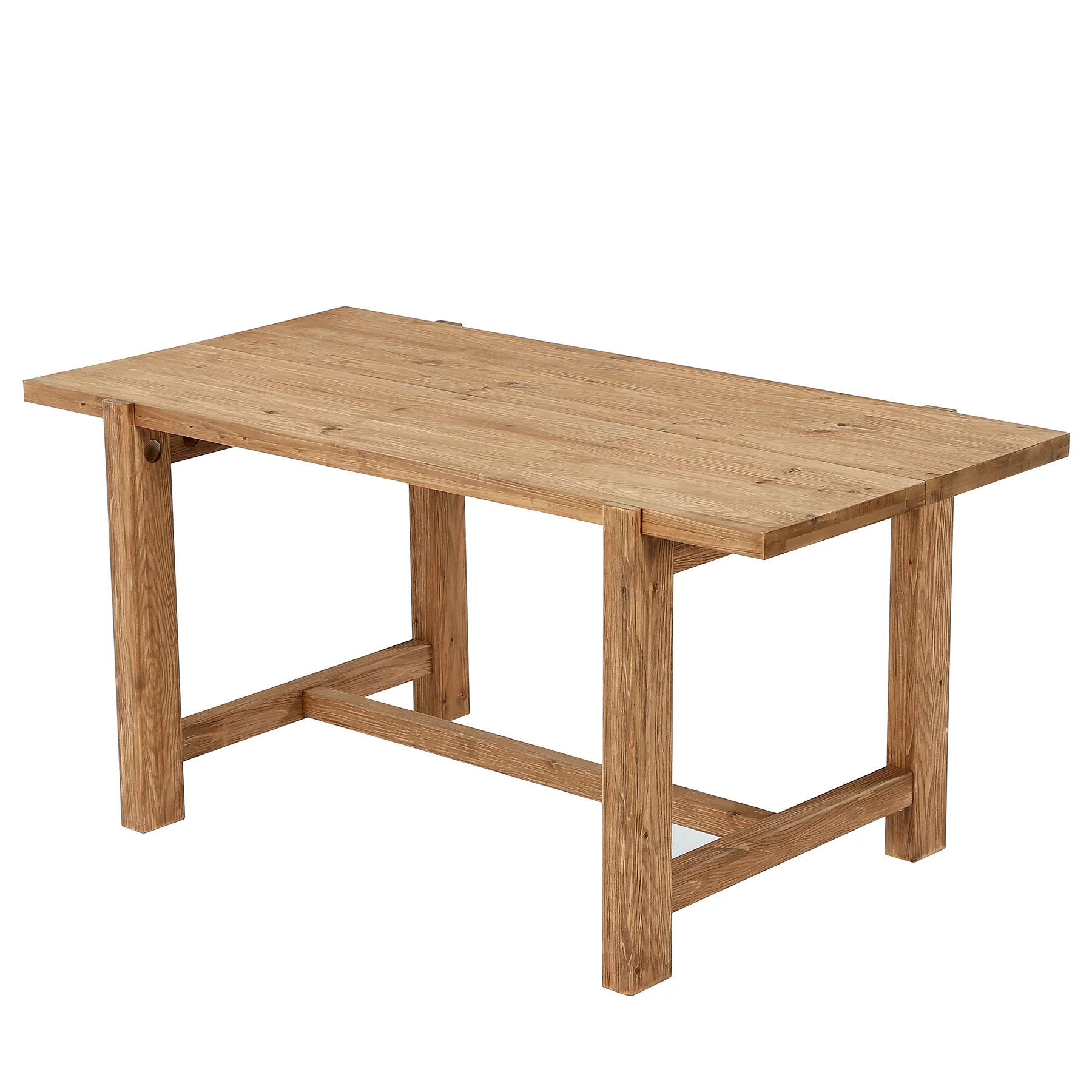 63 Inch Solid Wood Dining Table, Farmhouse Rectangular Table for Kitchen Dining Room 4-6 People - Image 9