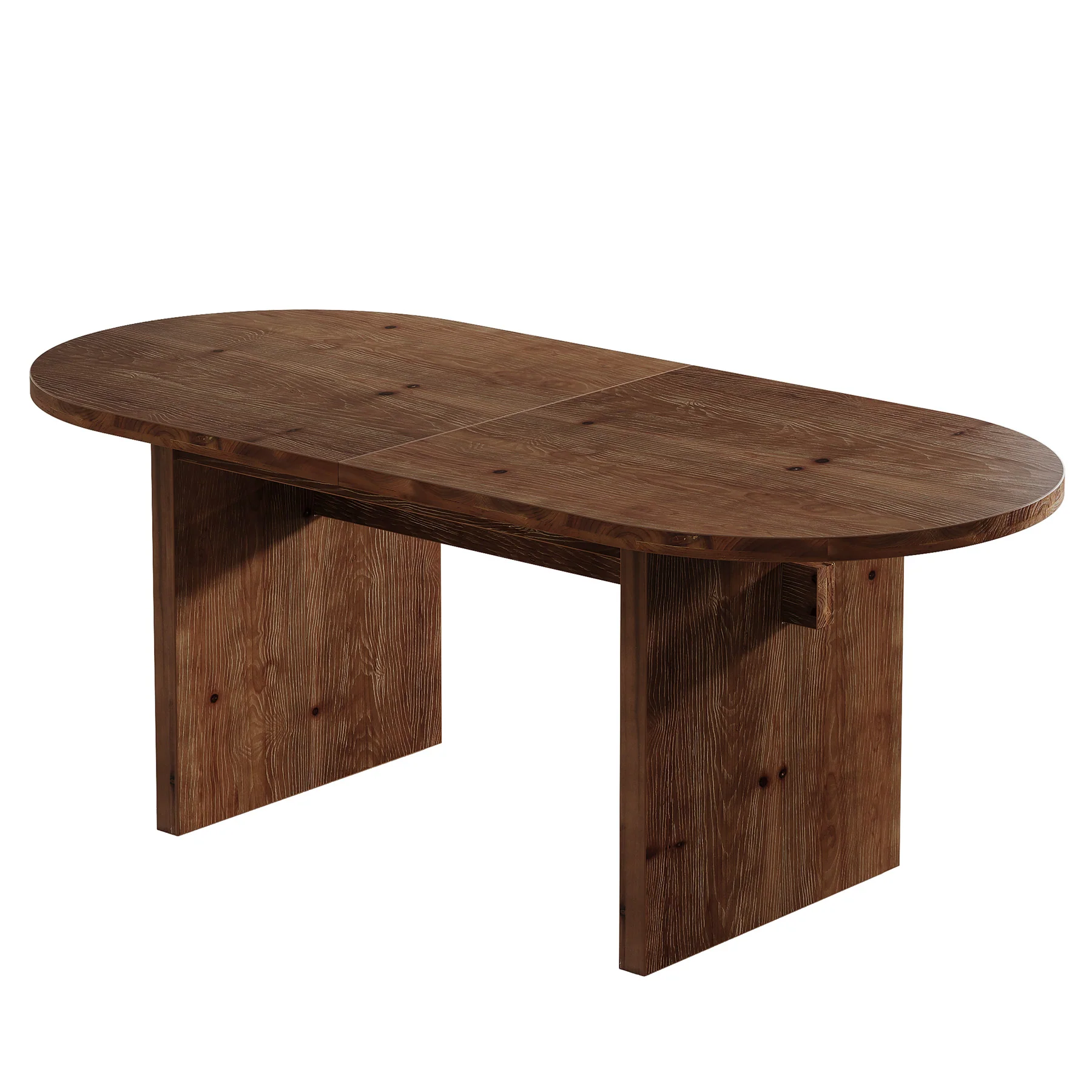 Solid Wood Dining Table, 63" Oval Kitchen Dinner Table for 4-6 - Image 8