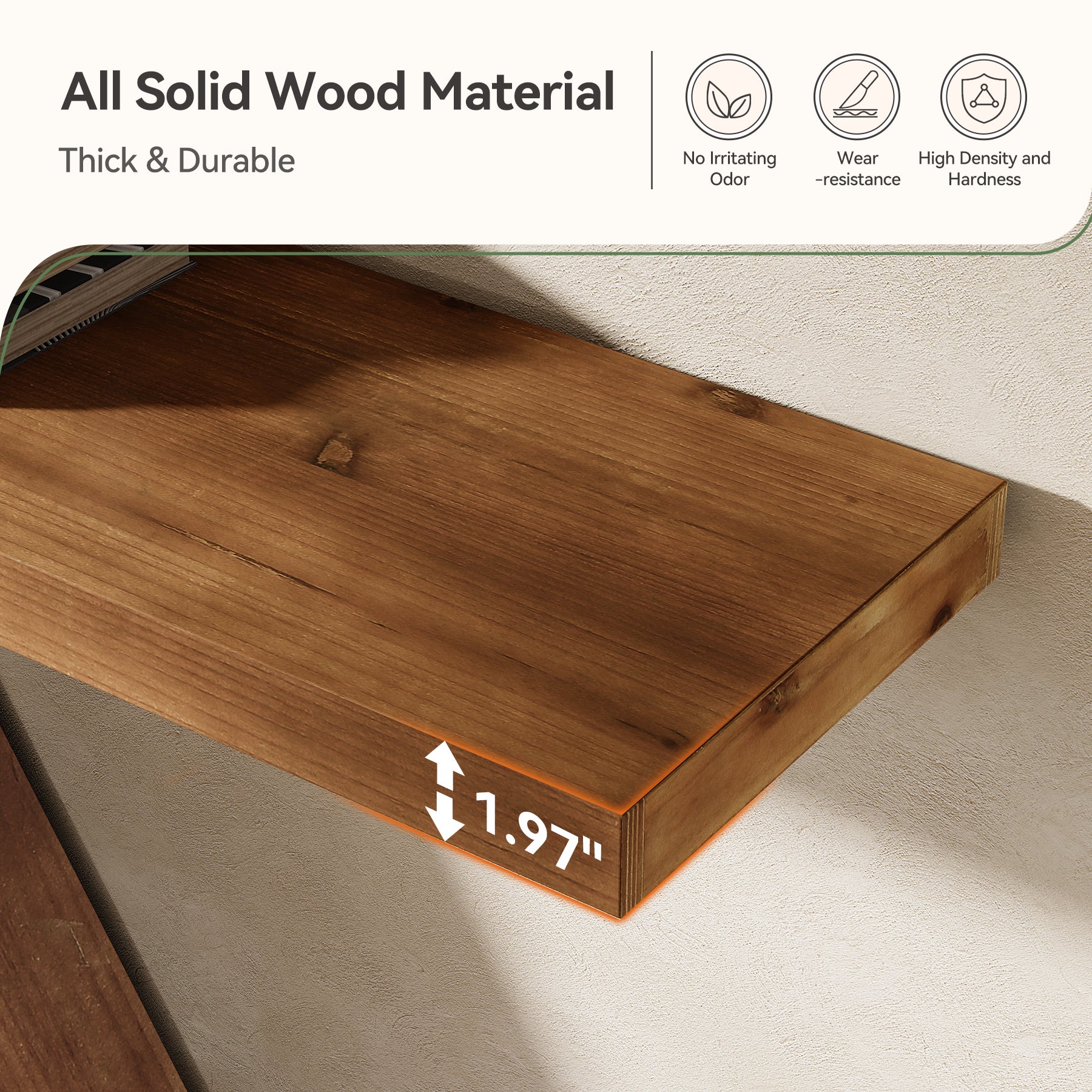 Solid Wood Console Table, 57" Entryway Sofa Table Behind Couch - Image 9
