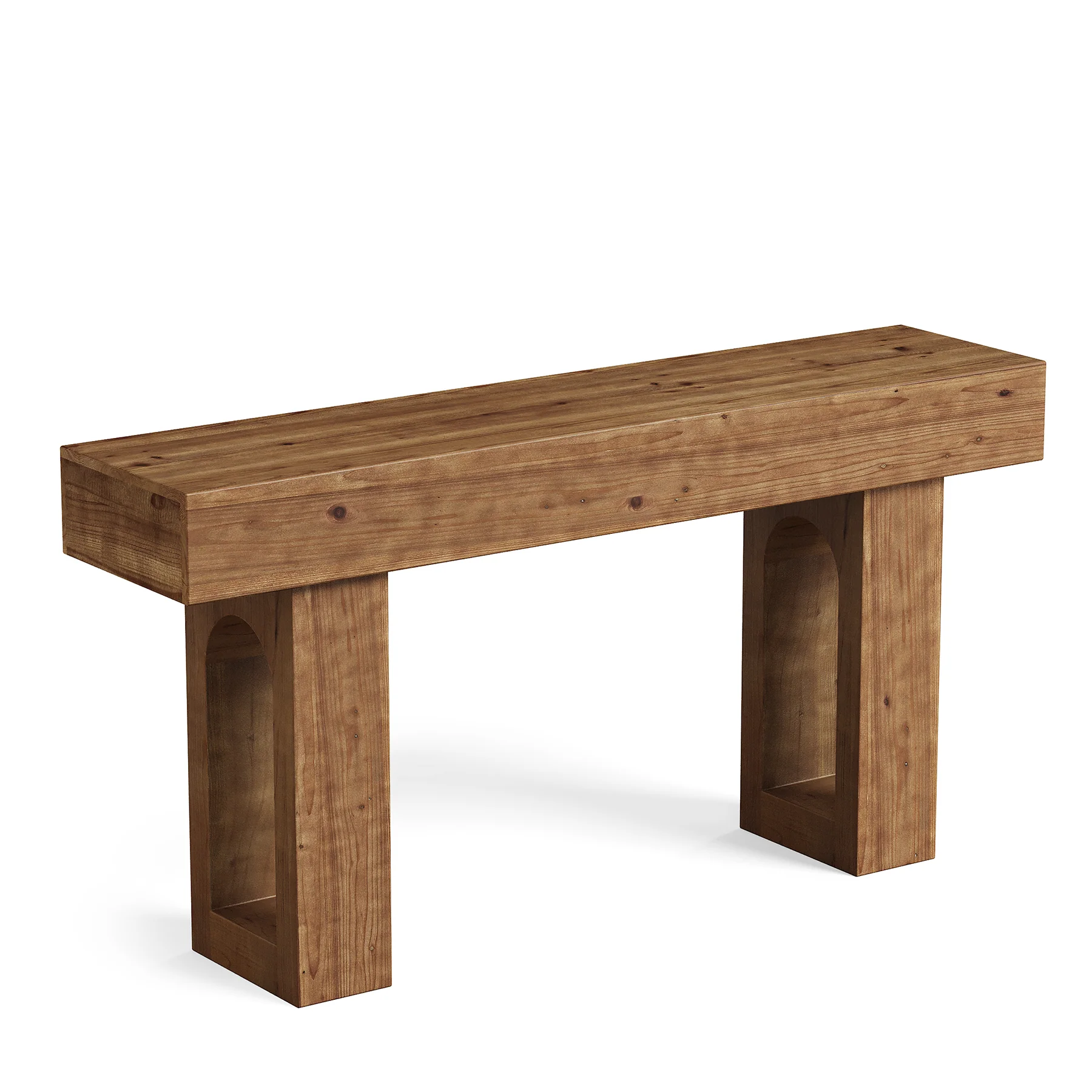 Solid Wood Console Table, 63" Farmhouse Entryway Sofa Table Behind Couch - Image 8