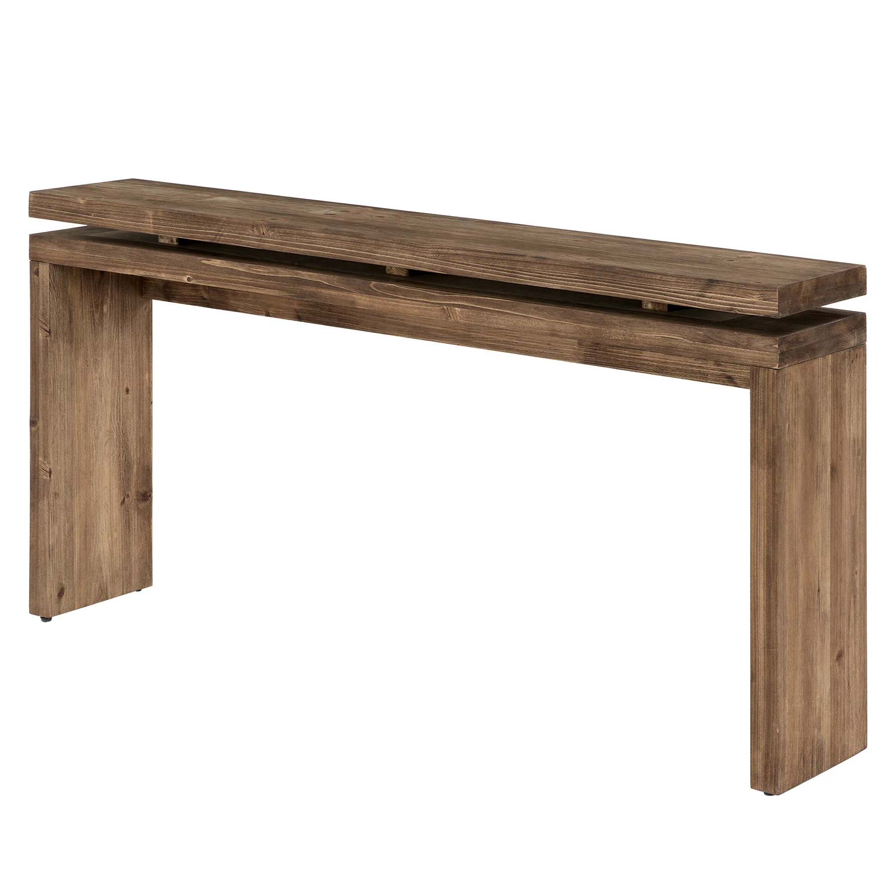 Solid Wood Console Table, 63" Farmhouse Sofa Table Behind Couch for Entryway - Image 7