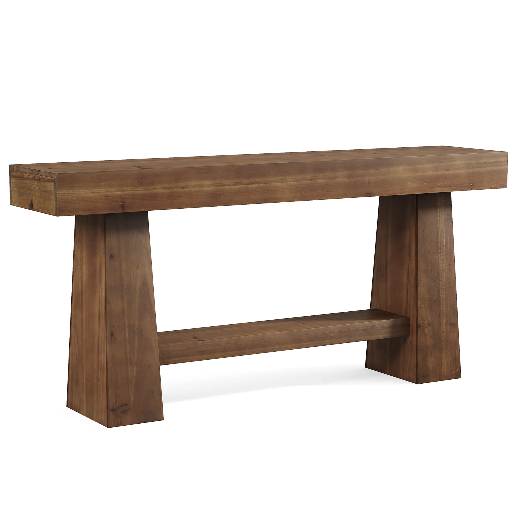 Solid Wood Console Table, 63" Wooden Entryway Sofa Table with Storage - Image 10