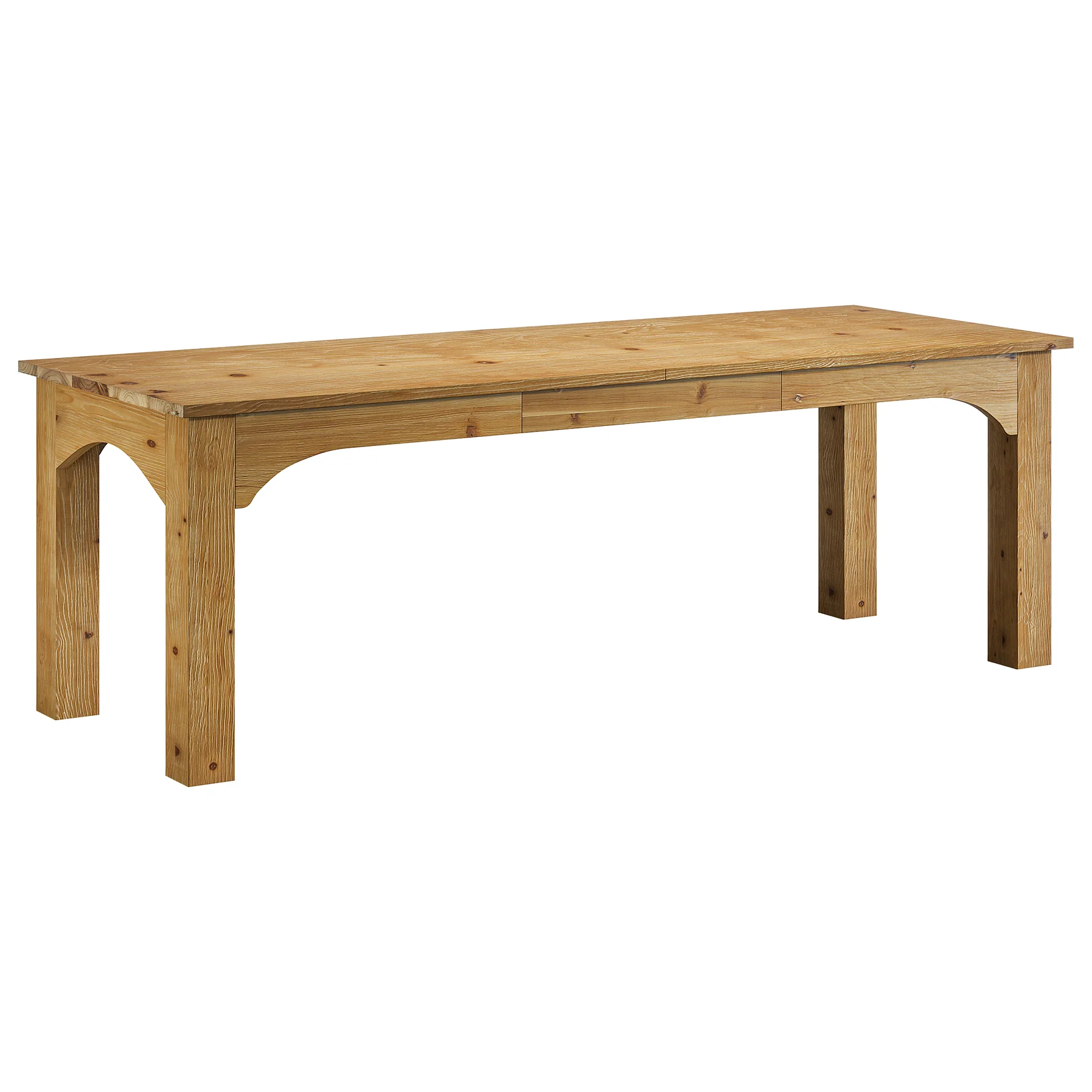 Solid Wood 2-Person Desk, 79" Long Computer Desk Double Writing Table - Image 9