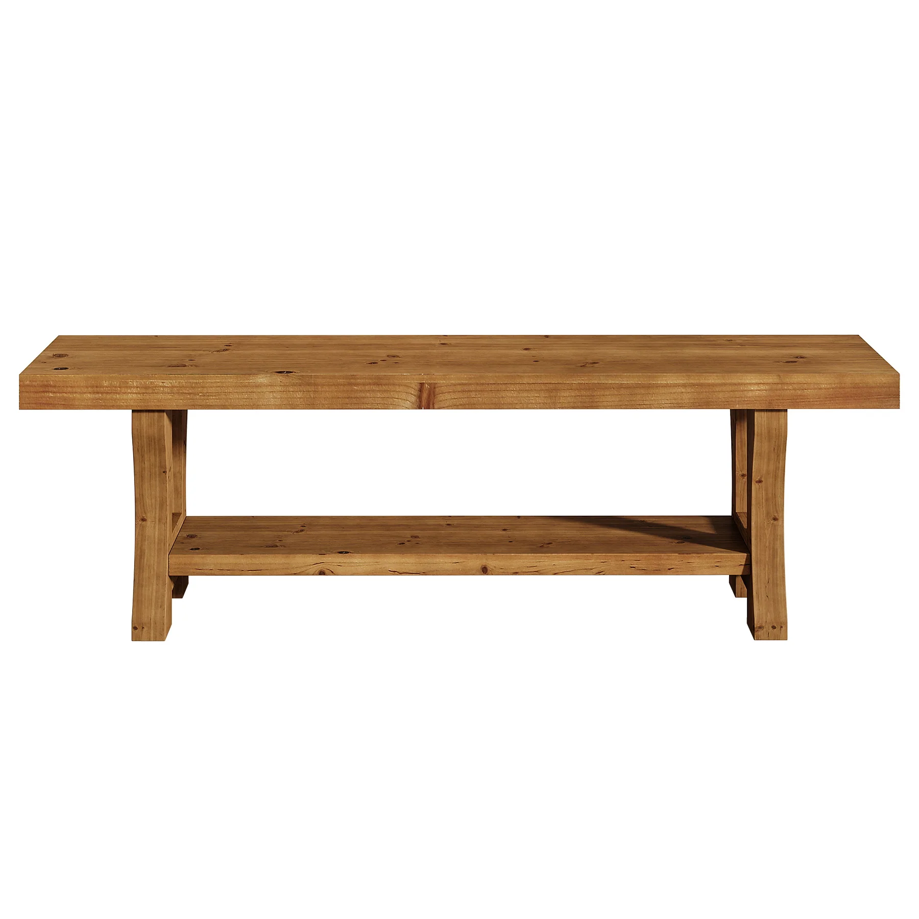 55" Entryway Bench, Solid Wood End of Bed Bench Dining Seat - Image 13