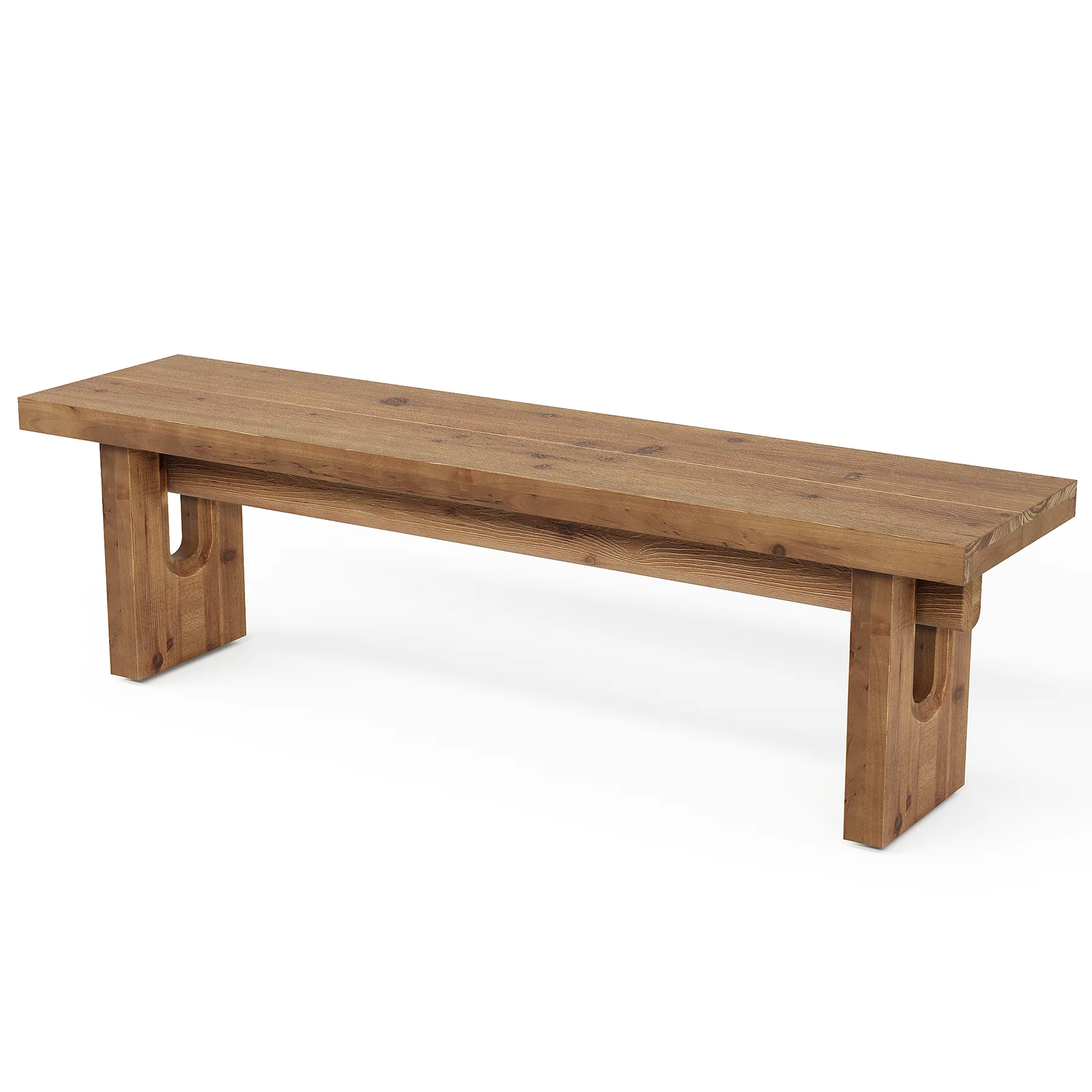 63“ Long Entryway Bench, Solid Wood End of Bed Indoor Seating - Image 8