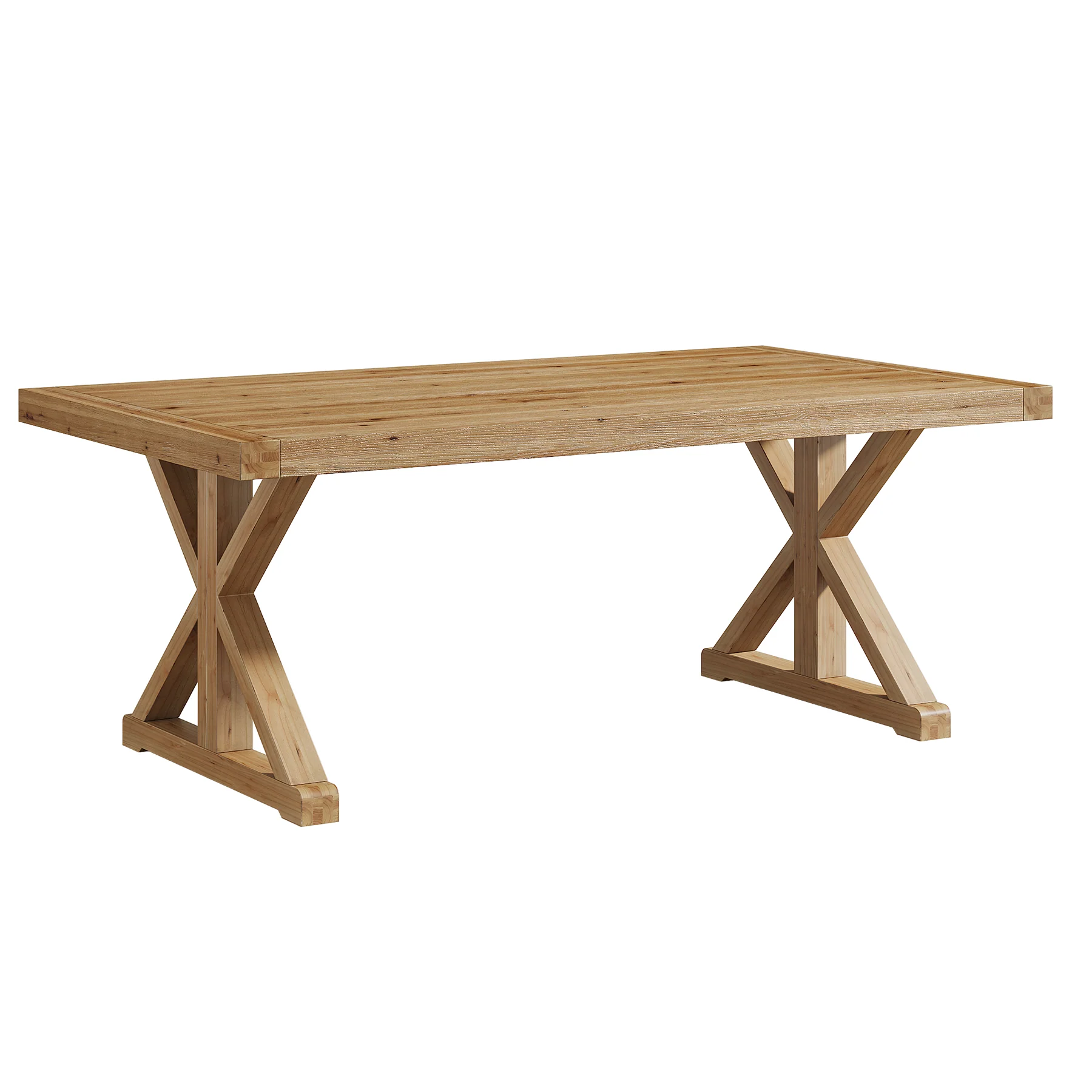 63" Rustic Computer Desk, Solid Wood Executive Desk for Office - Image 12