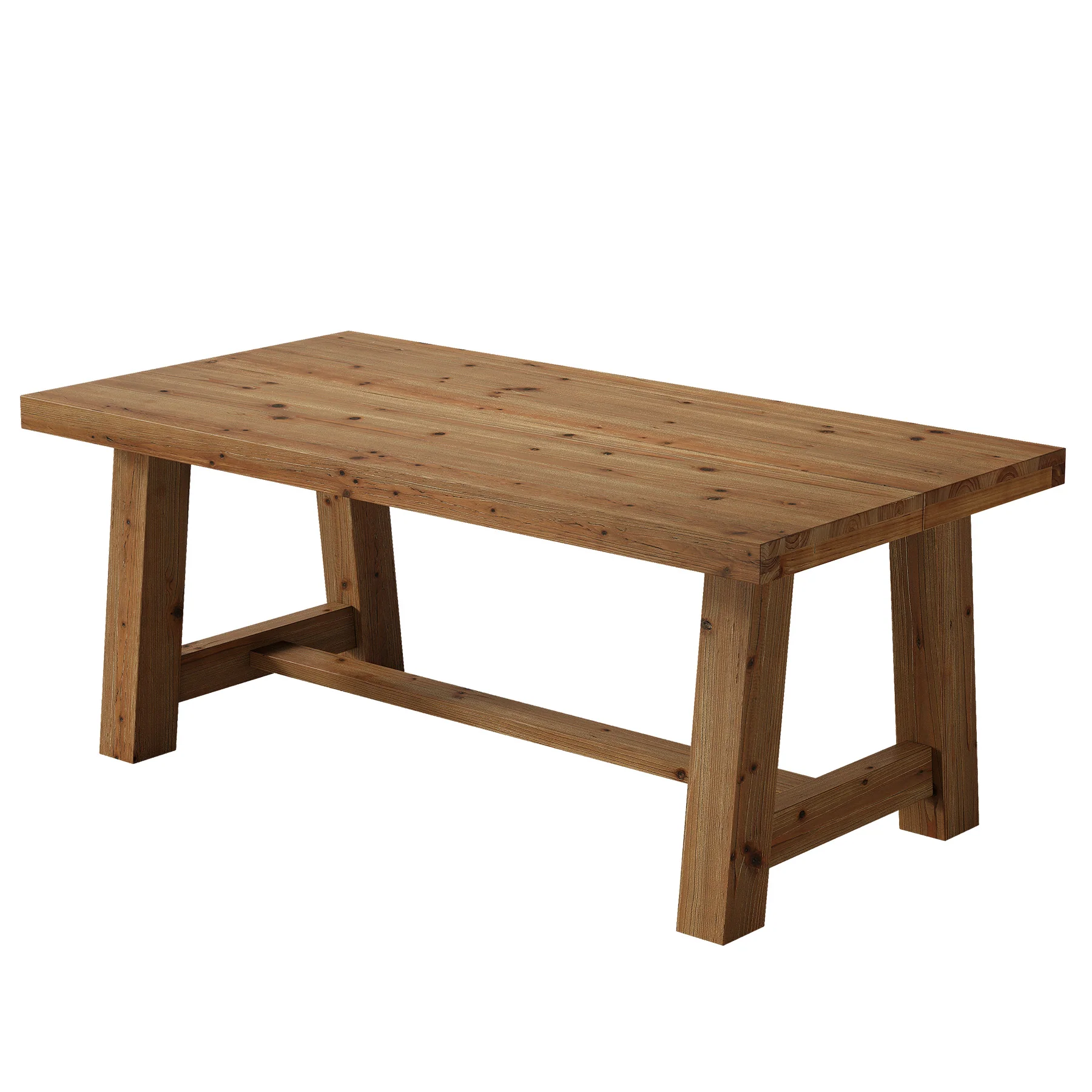 63" Farmhouse Computer Desk, Solid Wood Home Office Desk with Thick Tabletop - Image 9