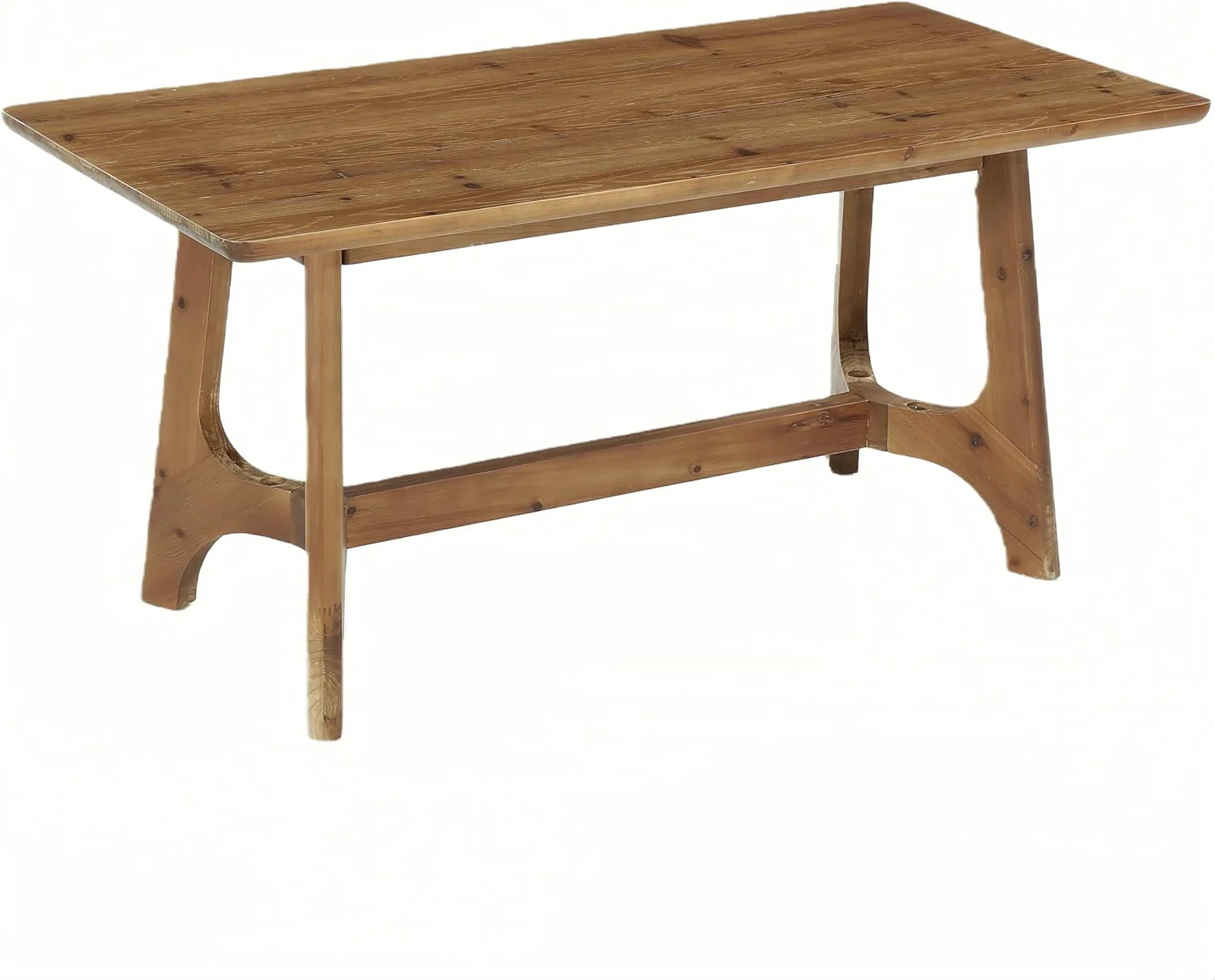 62.99" Rectangle Dining Table, Solid Wood Kitchen Dinner Table for 4-6 - Image 7