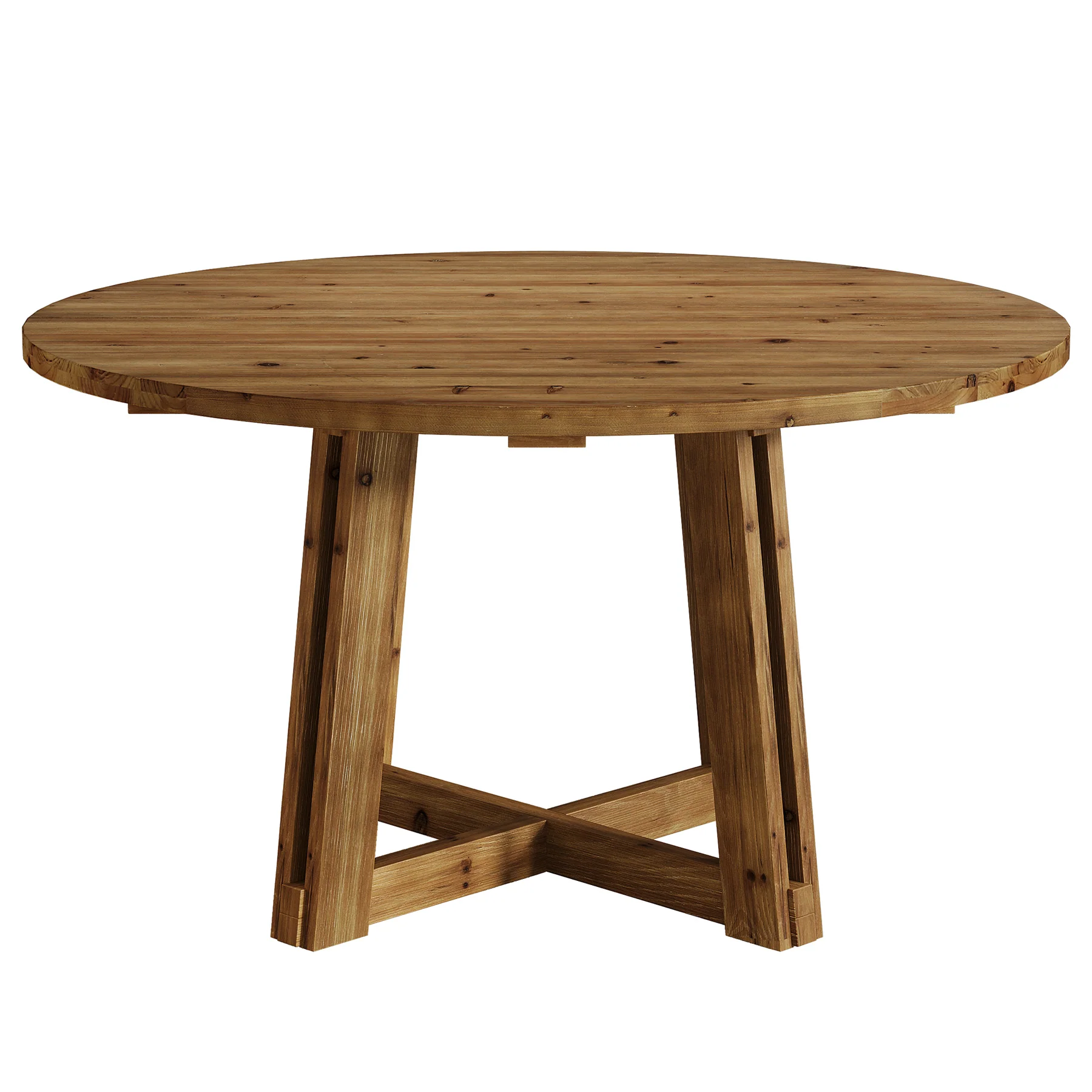 47" Round Dining Table, Solid Wood Kitchen Table with Sturdy Legs for 4-6 - Image 10