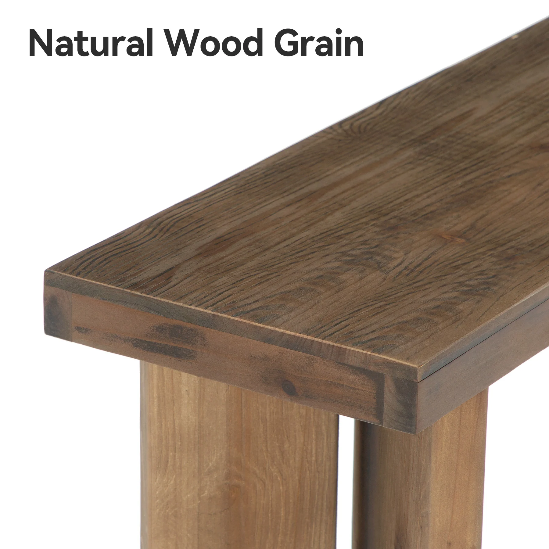 70.9" Console Table, Solid Wood Sofa Table Entryway Foyer Table - Image 8