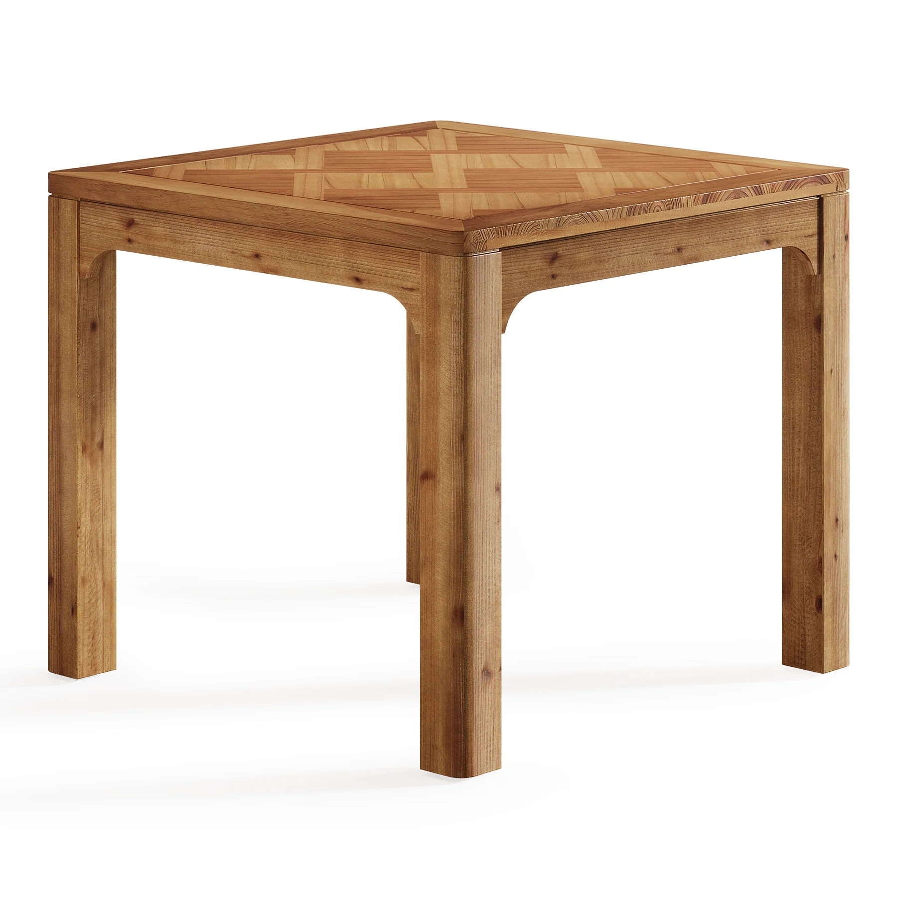 Solid Wood Square Dining Table, 31.5" Kitchen Table with 3D Textured Tabletop - Image 9