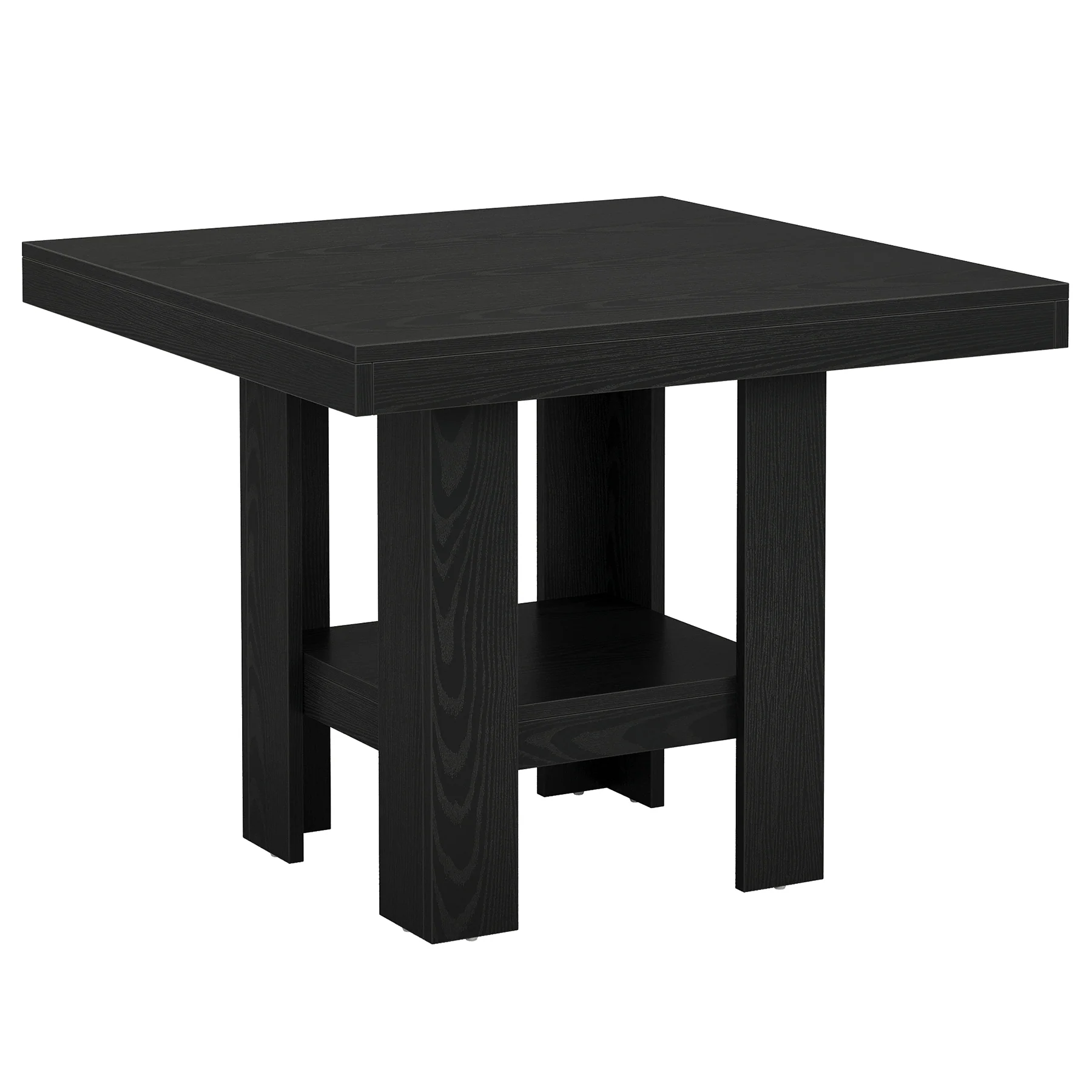 31.5" Dining Table, Square Kitchen Table with Shelf Storage for 4 - Image 13