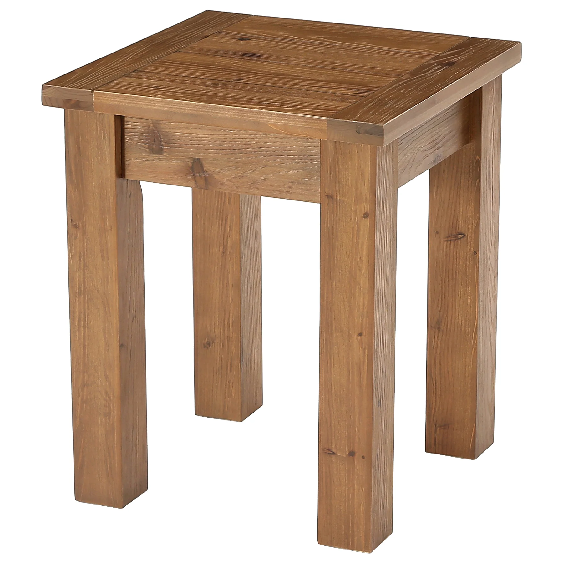Square Solid Wood Side Table, Farmhouse End Tale with Stable Legs for Small Spaces - Image 9