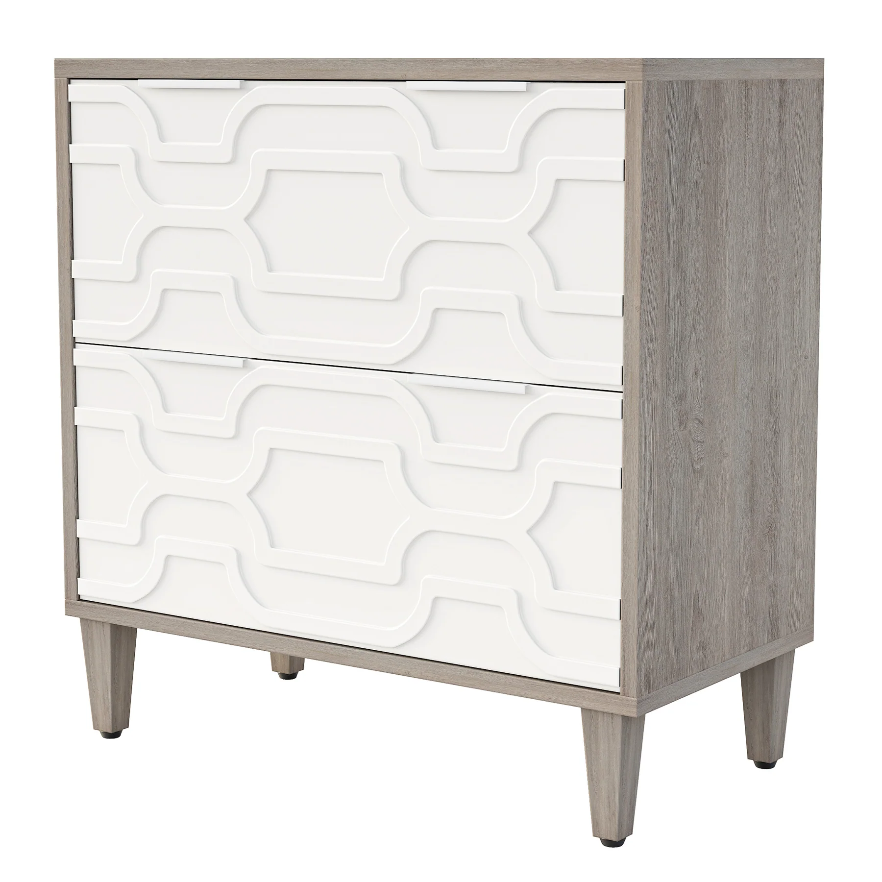 Wood File Cabinet, 2-Drawer Storage Cabinet for A4/Letter/Legal Size - Image 10