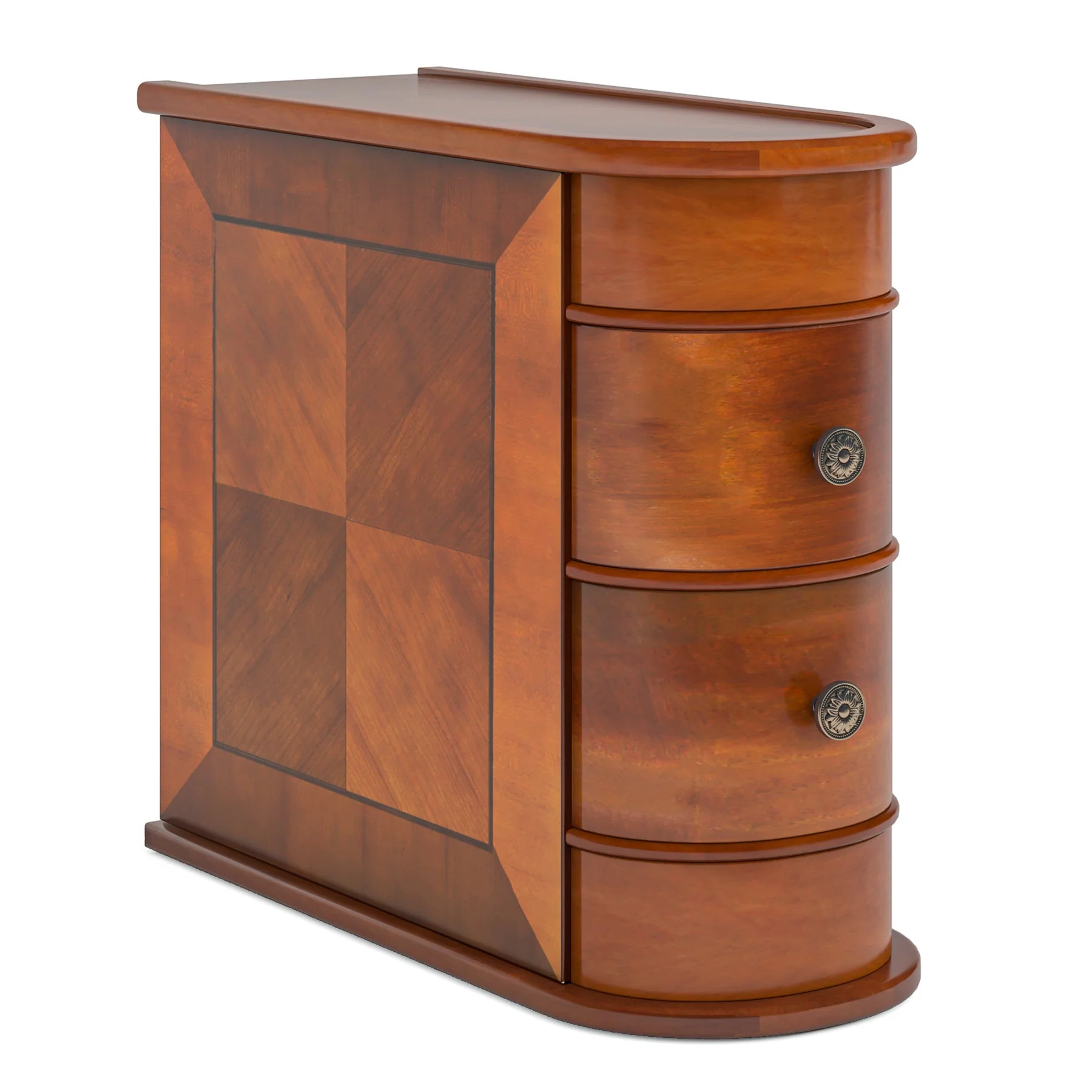 End Table with 2 Drawers, Sofa Side Table with Storage, No Assembly Required - Image 8