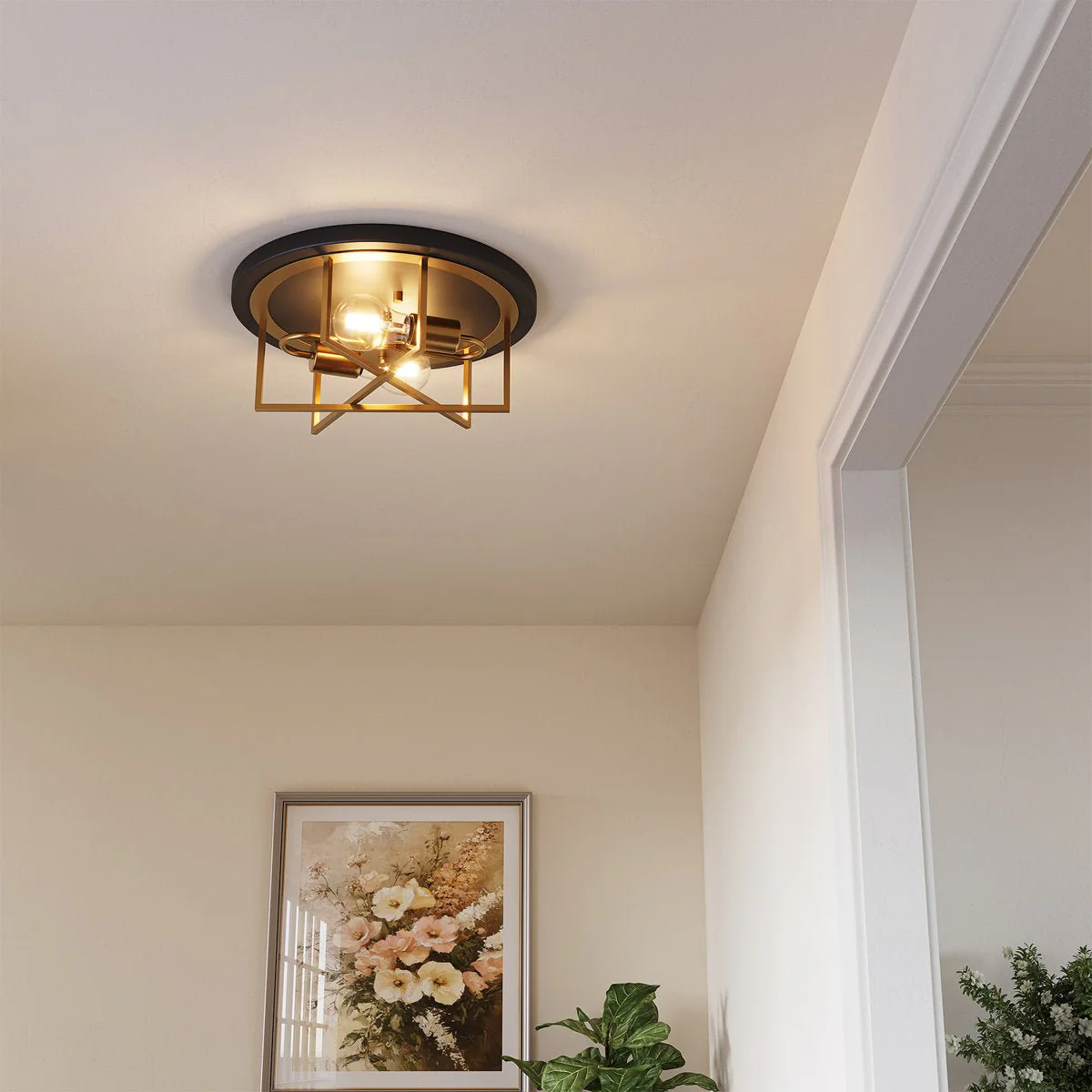 12.99" Ceiling Light Fixtures, 2-Light Flush Mount Lighting for any Room - Image 3