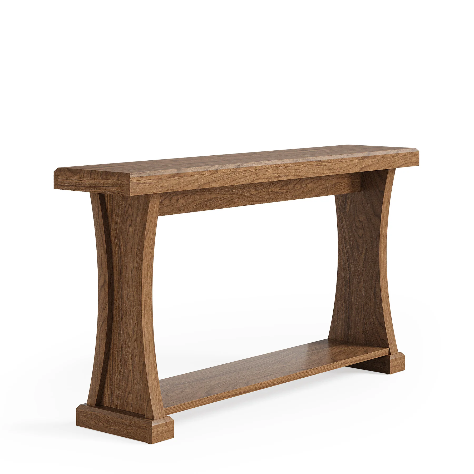 2-Tier Console Table, 63” Narrow Entryway Sofa Table with Storage Shelf - Image 8