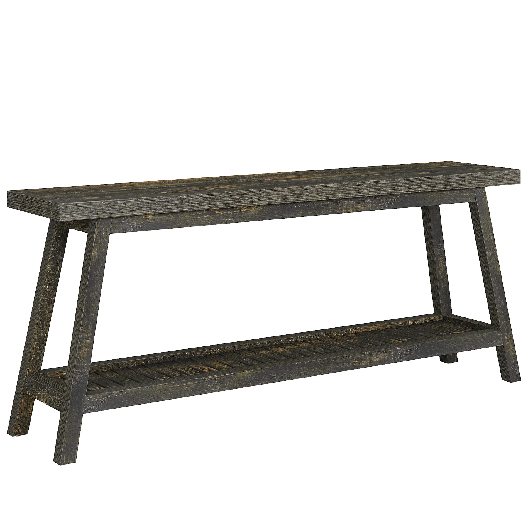 2-Tier Console Table, 70.9" Entryway Sofa Table for Hallway, Living Room - Image 14