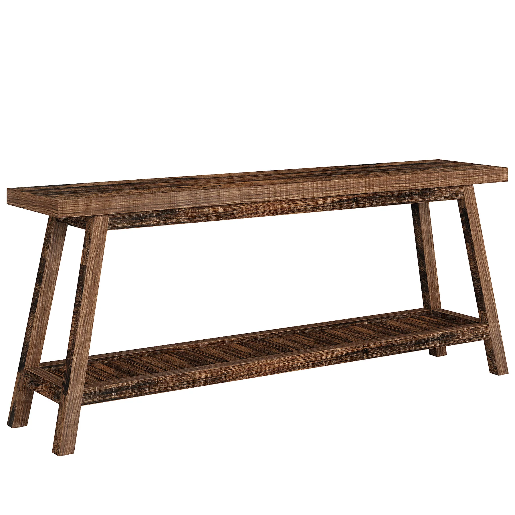 2-Tier Console Table, 70.9" Entryway Sofa Table for Hallway, Living Room - Image 15