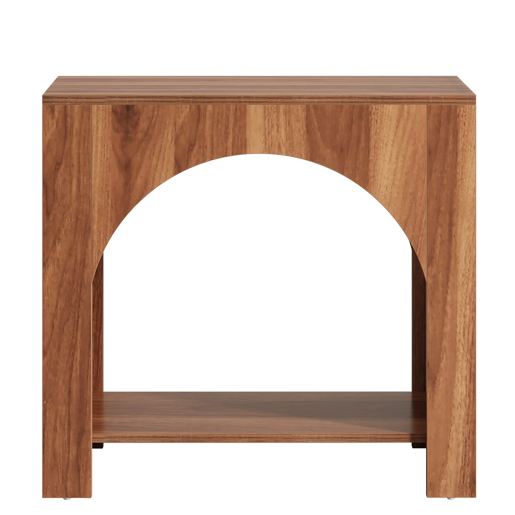 27" End Table, 2 Tier Square Side Table with Storage Shelf - Image 11