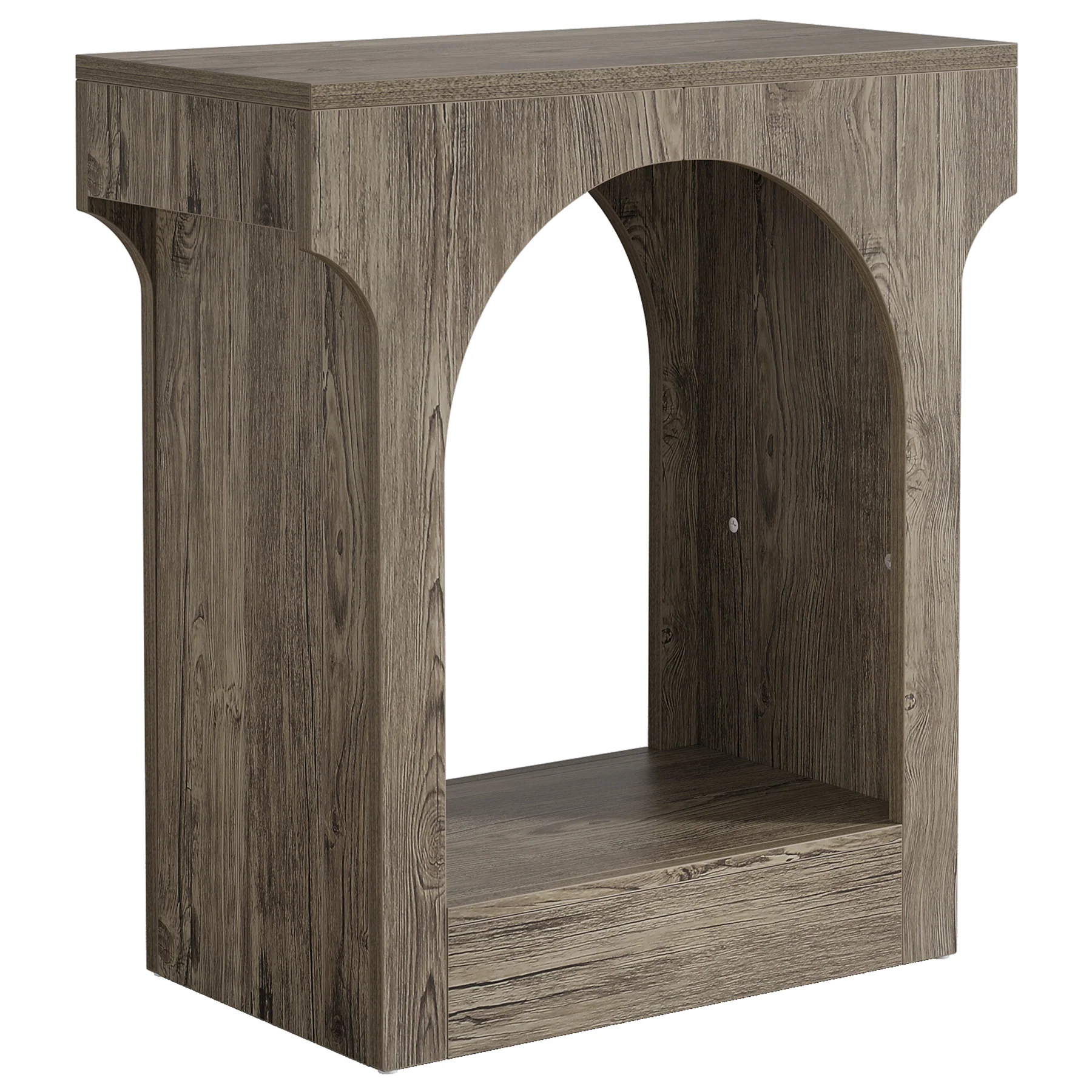 Narrow End Table, 2-Tier Side Table with Storage Space - Image 8