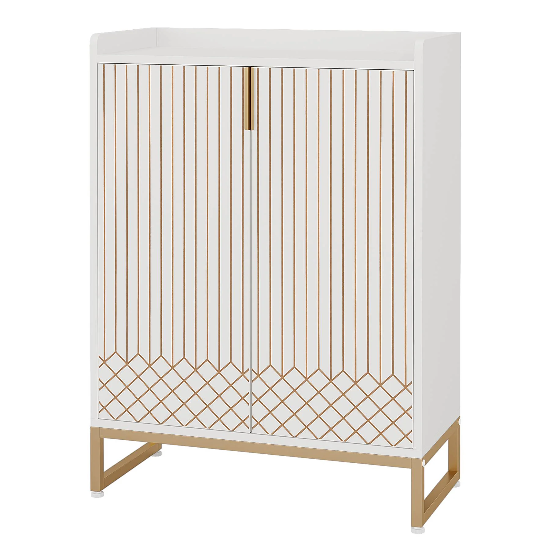 Modern Shoe Cabinet with Doors, 5-Tier Modern Shoe Rack Organizer - Image 19