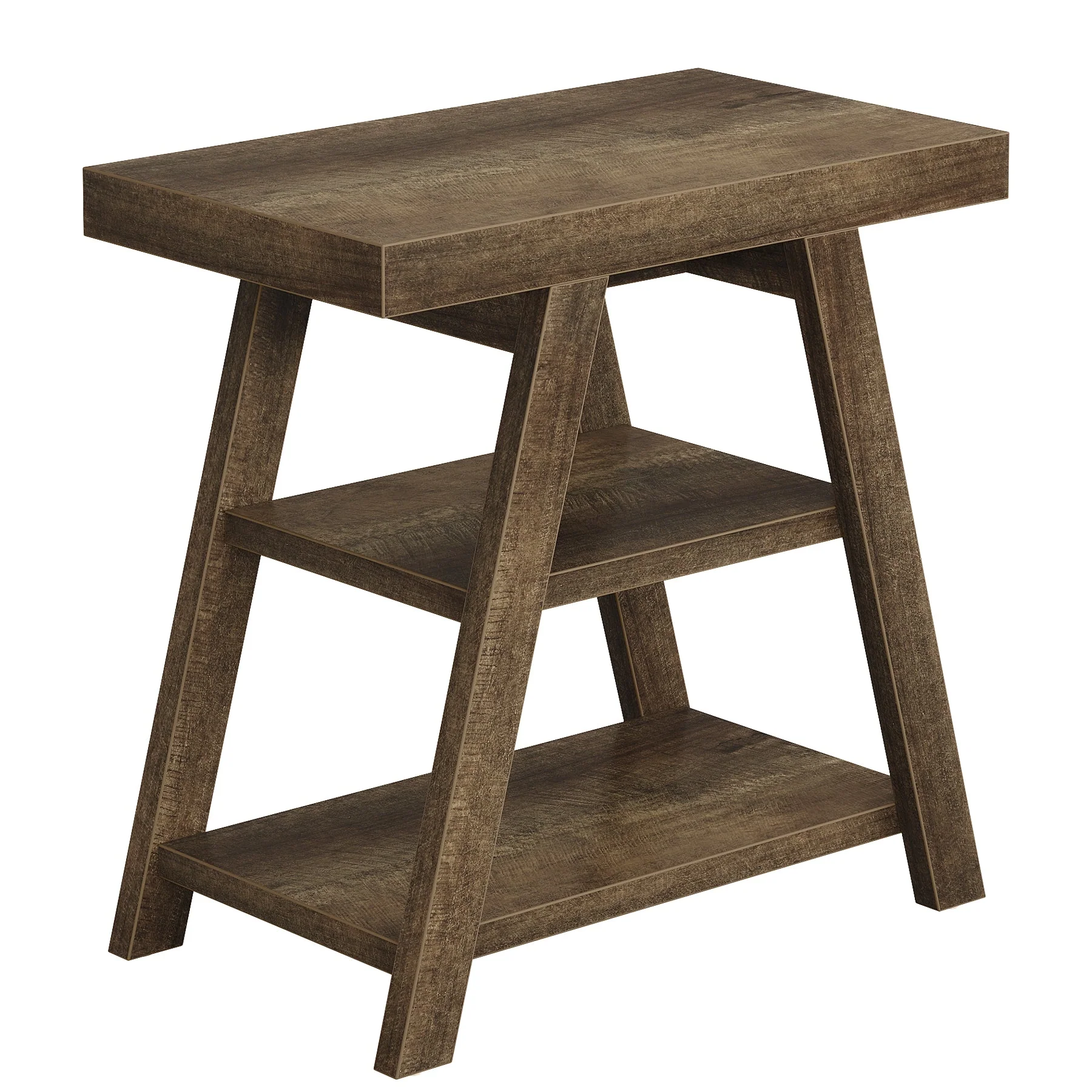 Farmhouse End Table, 3-Tier Sofa Side Table with Storage Shelf for Living Room - Image 12