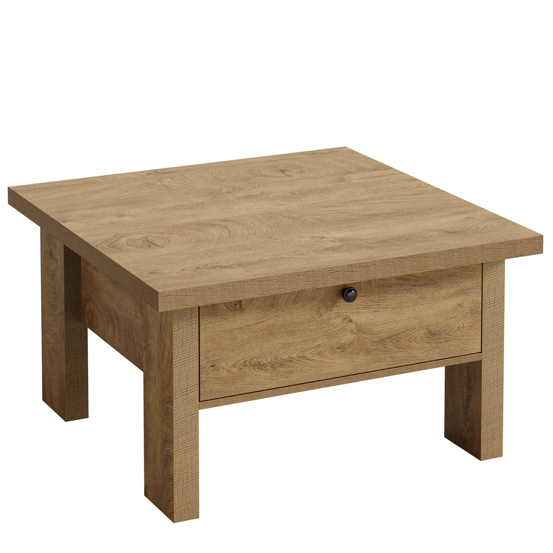 31.5" Coffee Table, Square Center Tea Table with Storage Drawer - Image 9