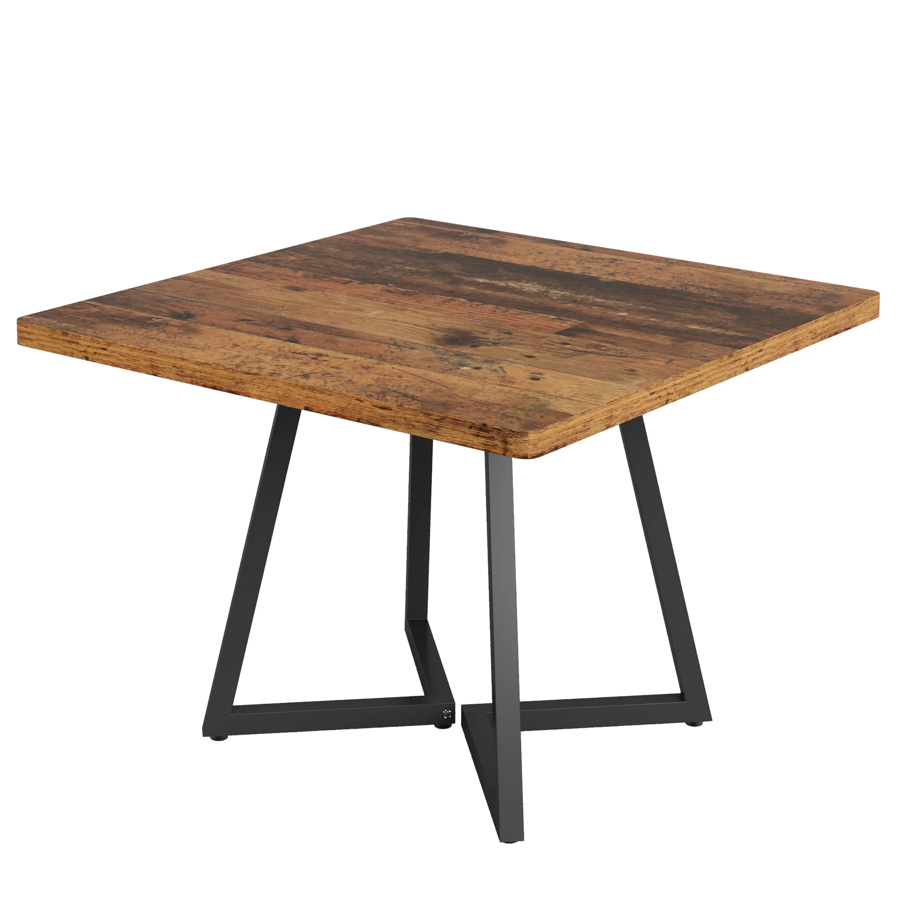 31.5" Square Dining Table, Wood Kitchen Table with Metal Legs for 4 - Image 18
