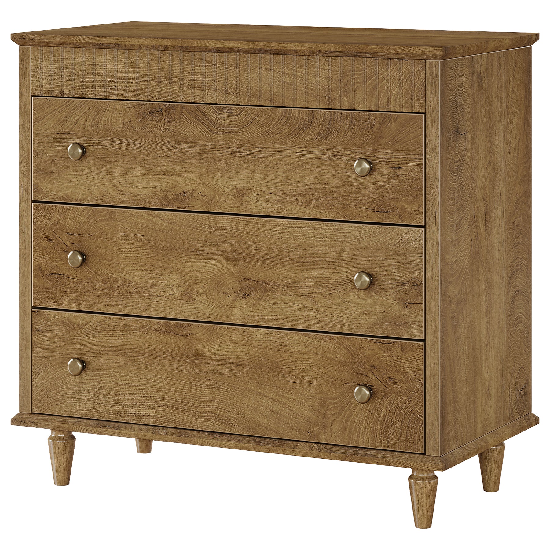 Nightstand with 3 Drawers, 31.5" Oversized Bedside Table with Mental Handles - Image 10