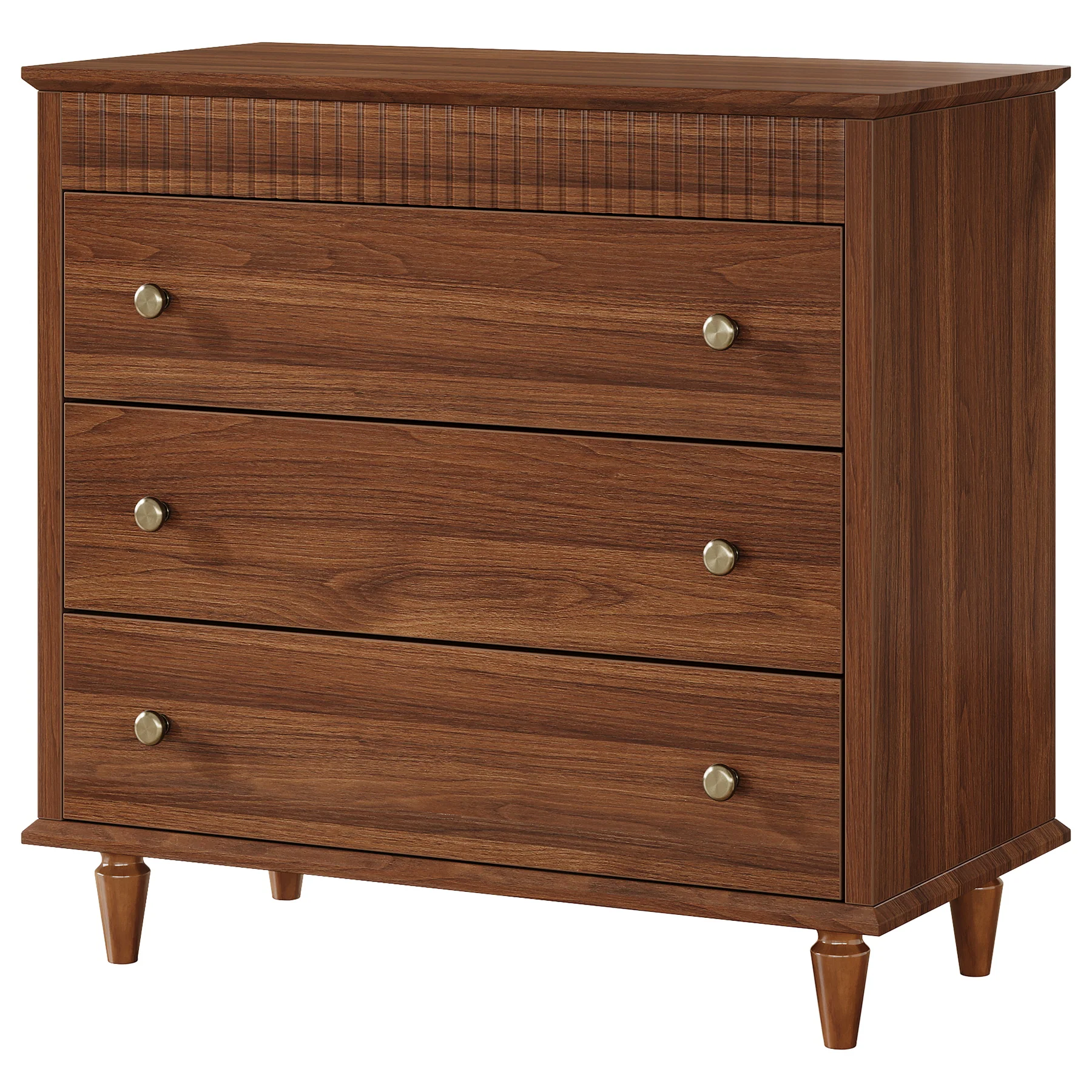 Nightstand with 3 Drawers, 31.5" Oversized Bedside Table with Mental Handles - Image 11