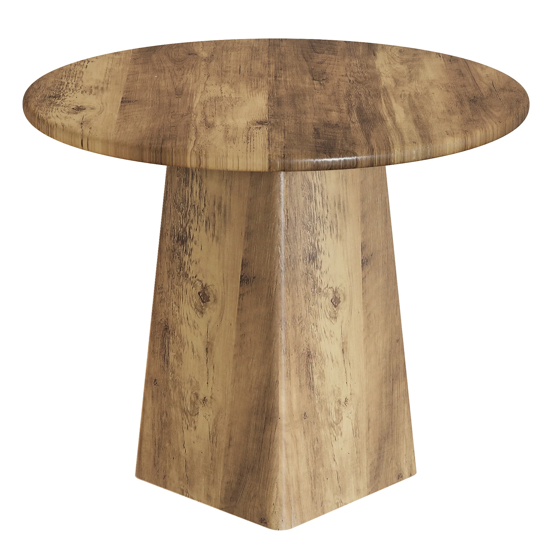 31.5" Round Dining Room, Farmhouse Kitchen Dinner Table with Square Base for 2-4 - Image 11