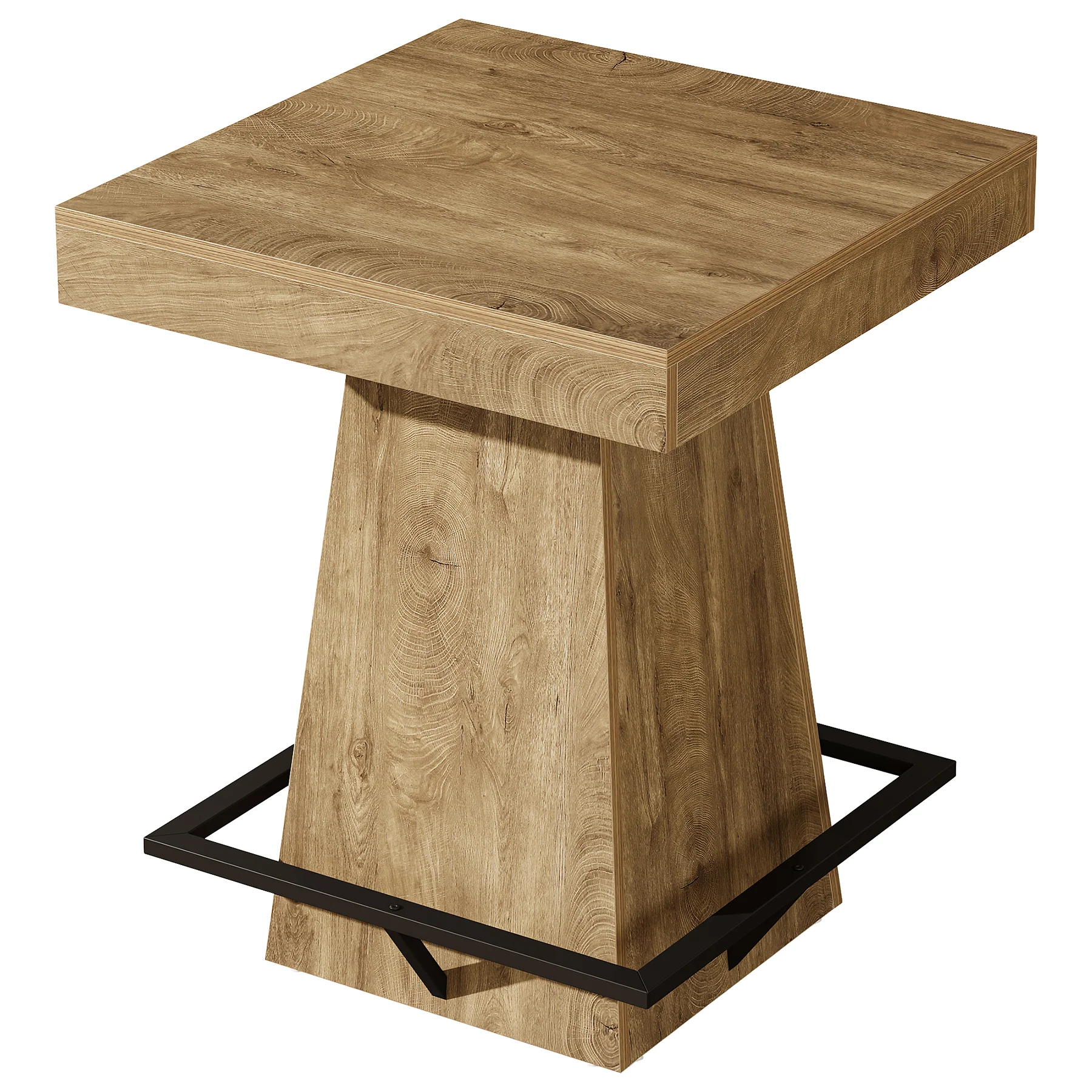 Tribesigns 37.4" Square Bar Table, Pub Table with Footrest for Dining Room - Image 13