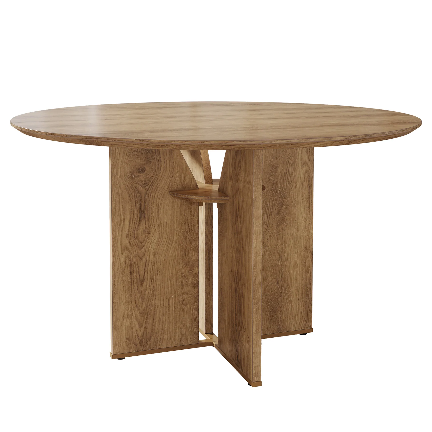 Round Dining Table, 39.37" Kitchen Table with Lower Storage Shelf - Image 8