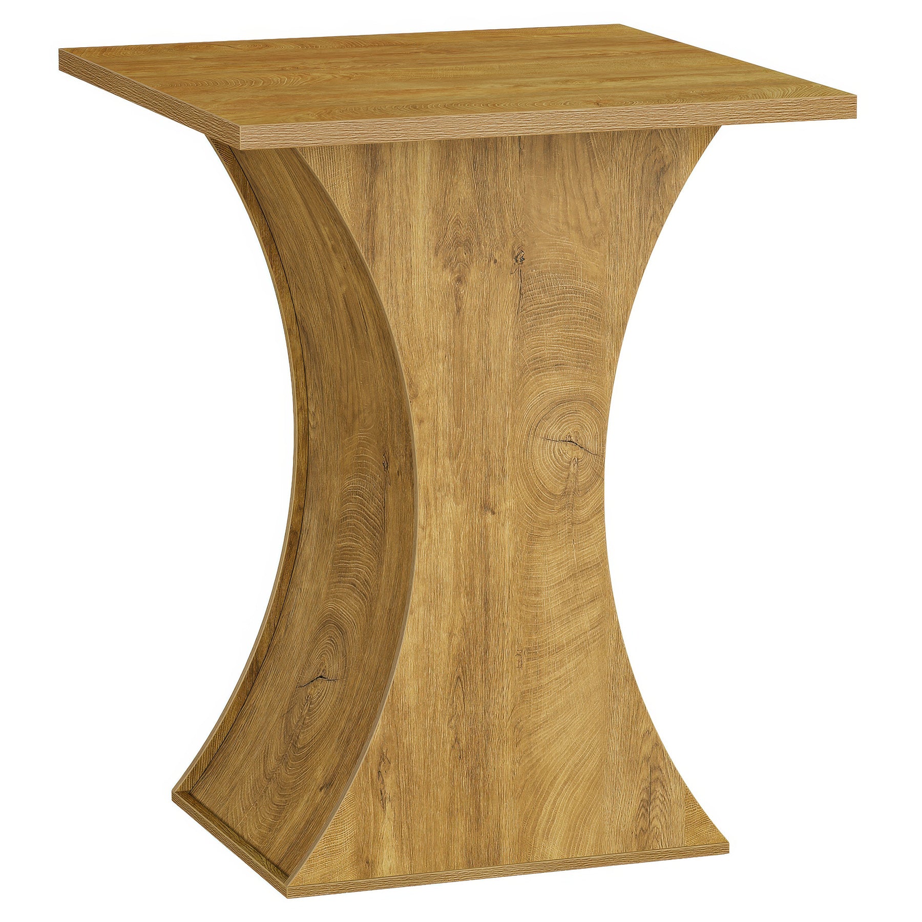 39.4" H Square Bar Table, Farmhouse Pub Cocktail Table with Curved Profile - Image 10